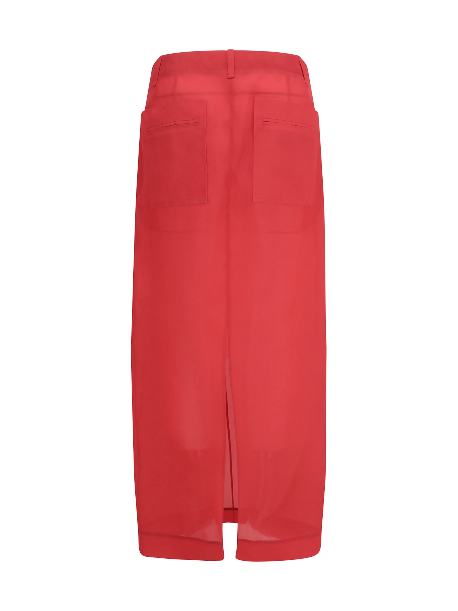 Khaite Lucian Pleated Silk Organza Maxi Skirt