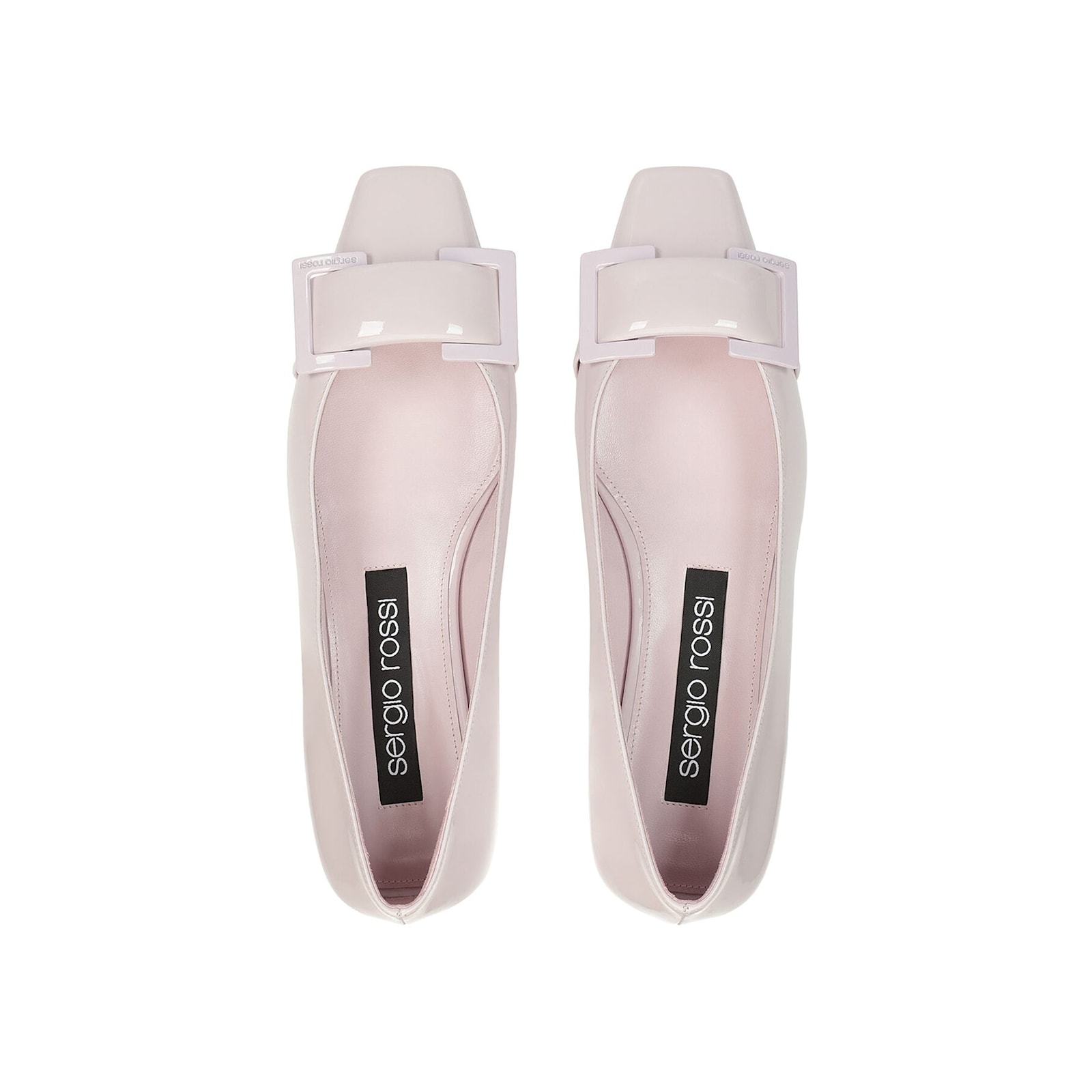 Shop Sergio Rossi Leather Ballerina Flats In Pink