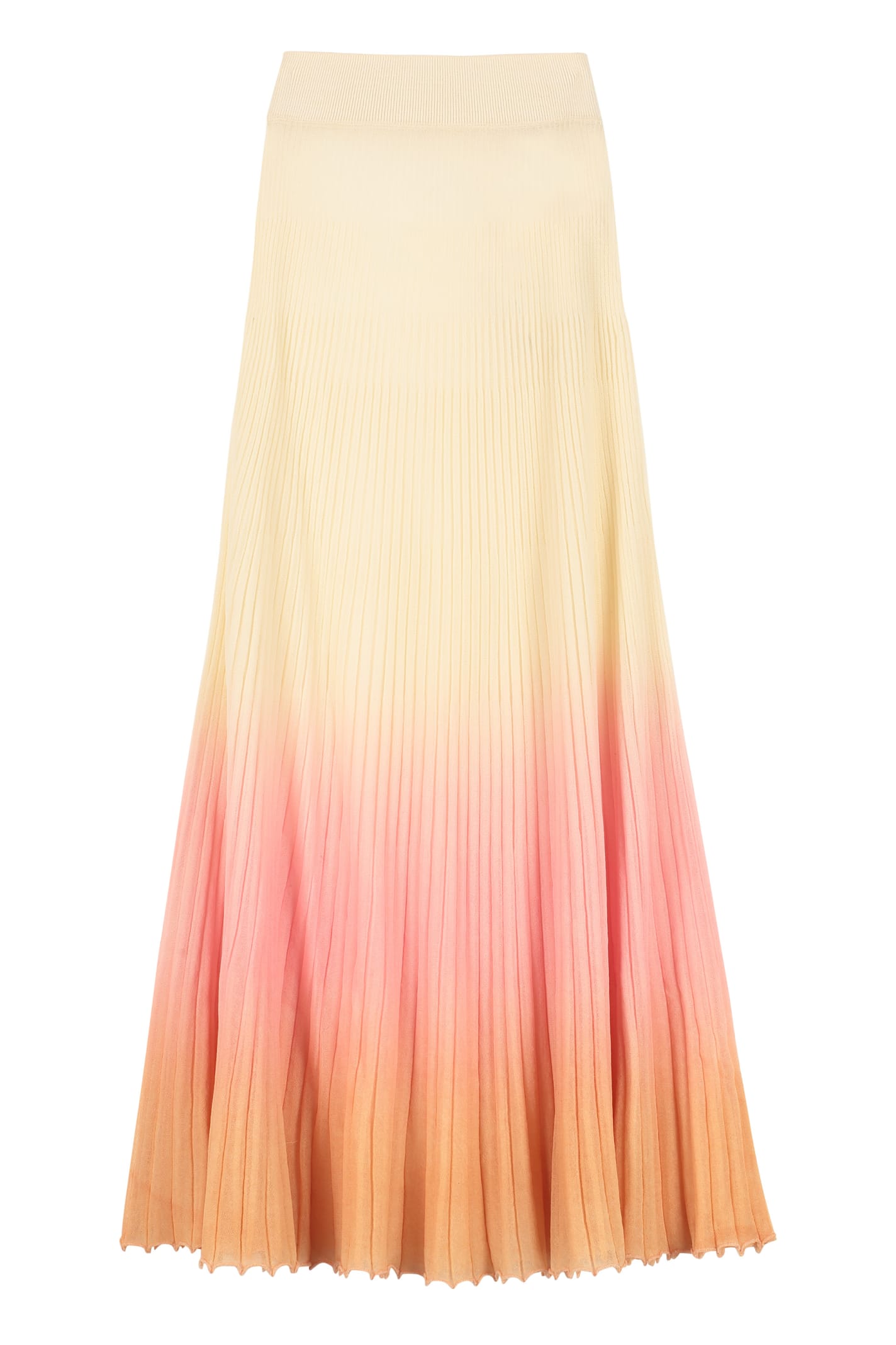 Jacquemus Ribbed Knit Skirt In Multicolor