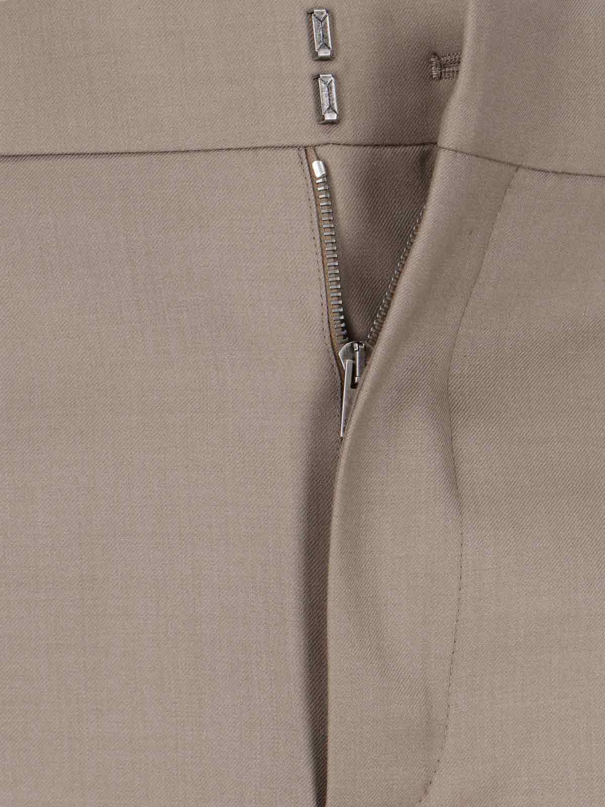 Saint Laurent Cashmere Pants In Gray