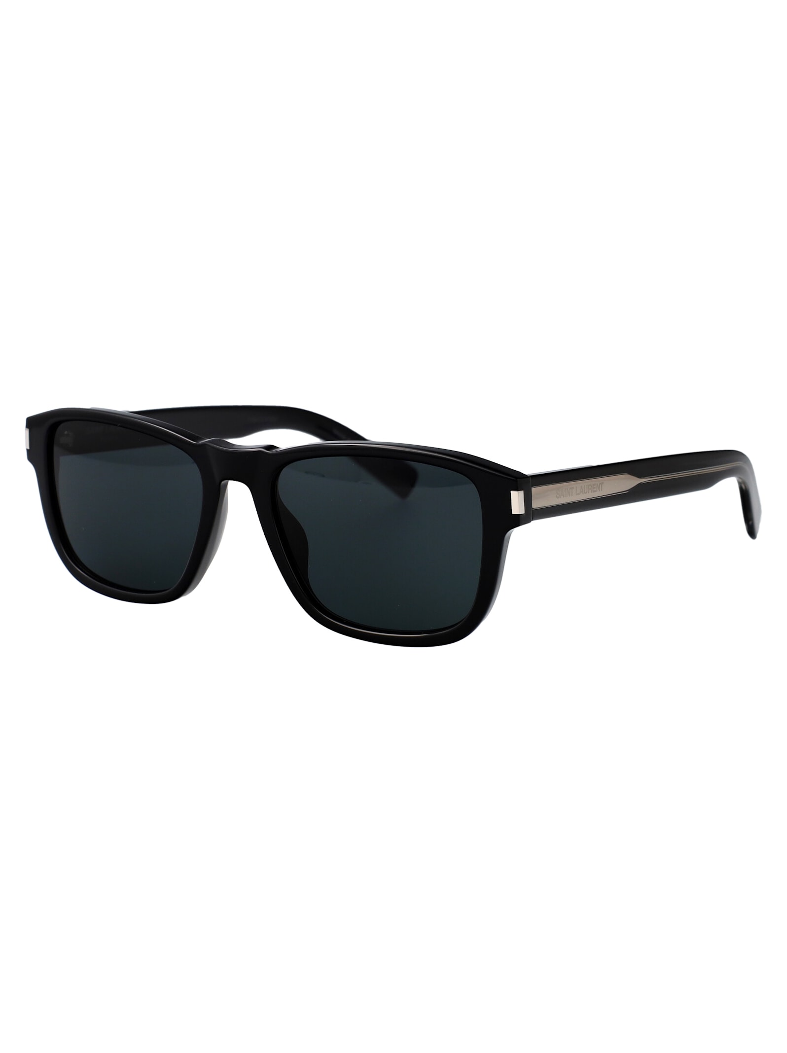 Saint Laurent Eyewear Sunglasses In Black-crystal-black