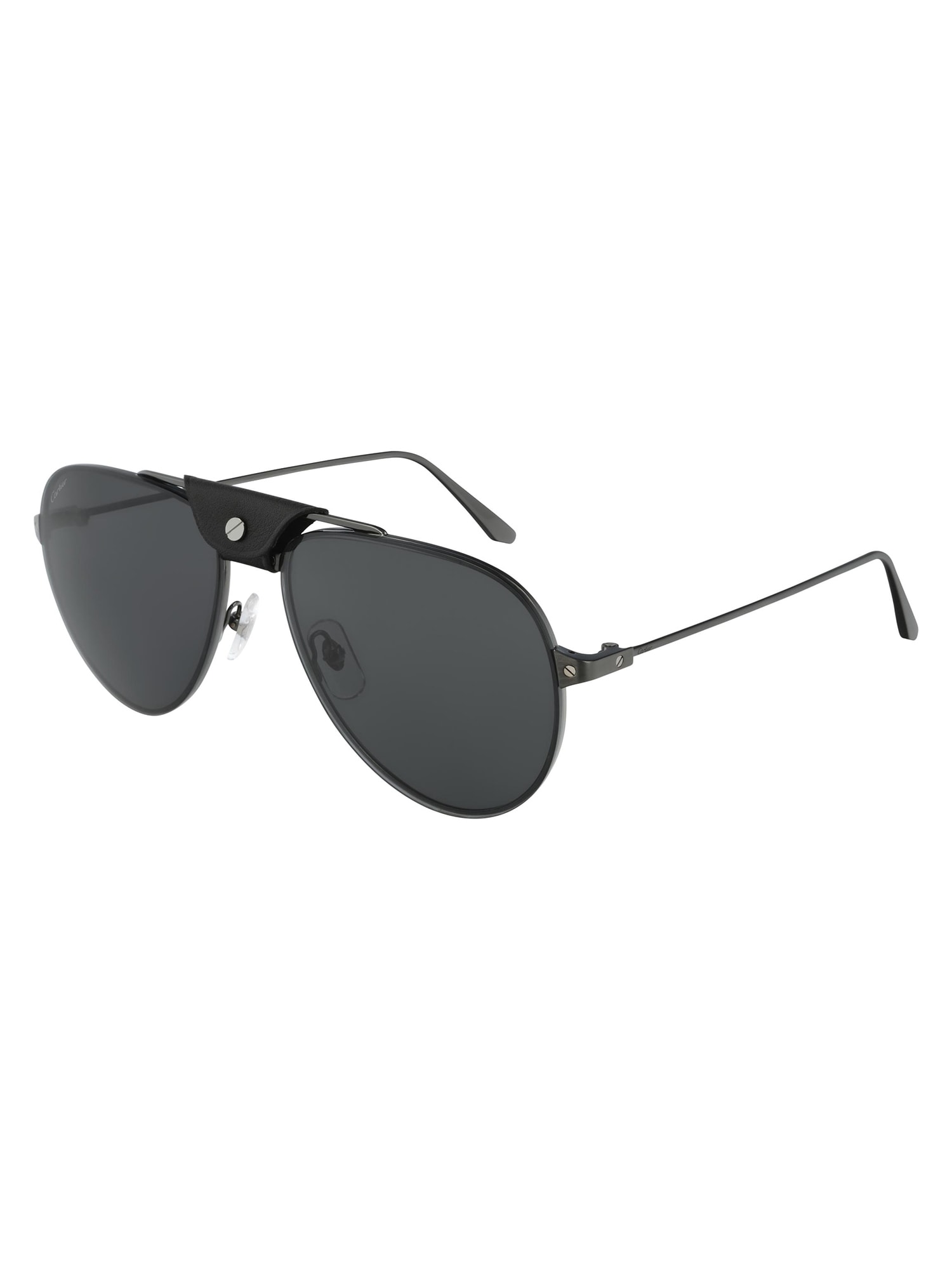 Cartier Ct0166s Sunglasses In Black Black Grey | ModeSens