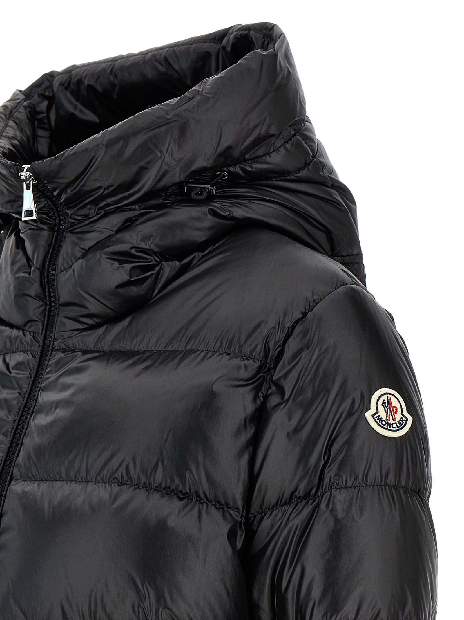 Shop Moncler Biron Down Jacket In Black