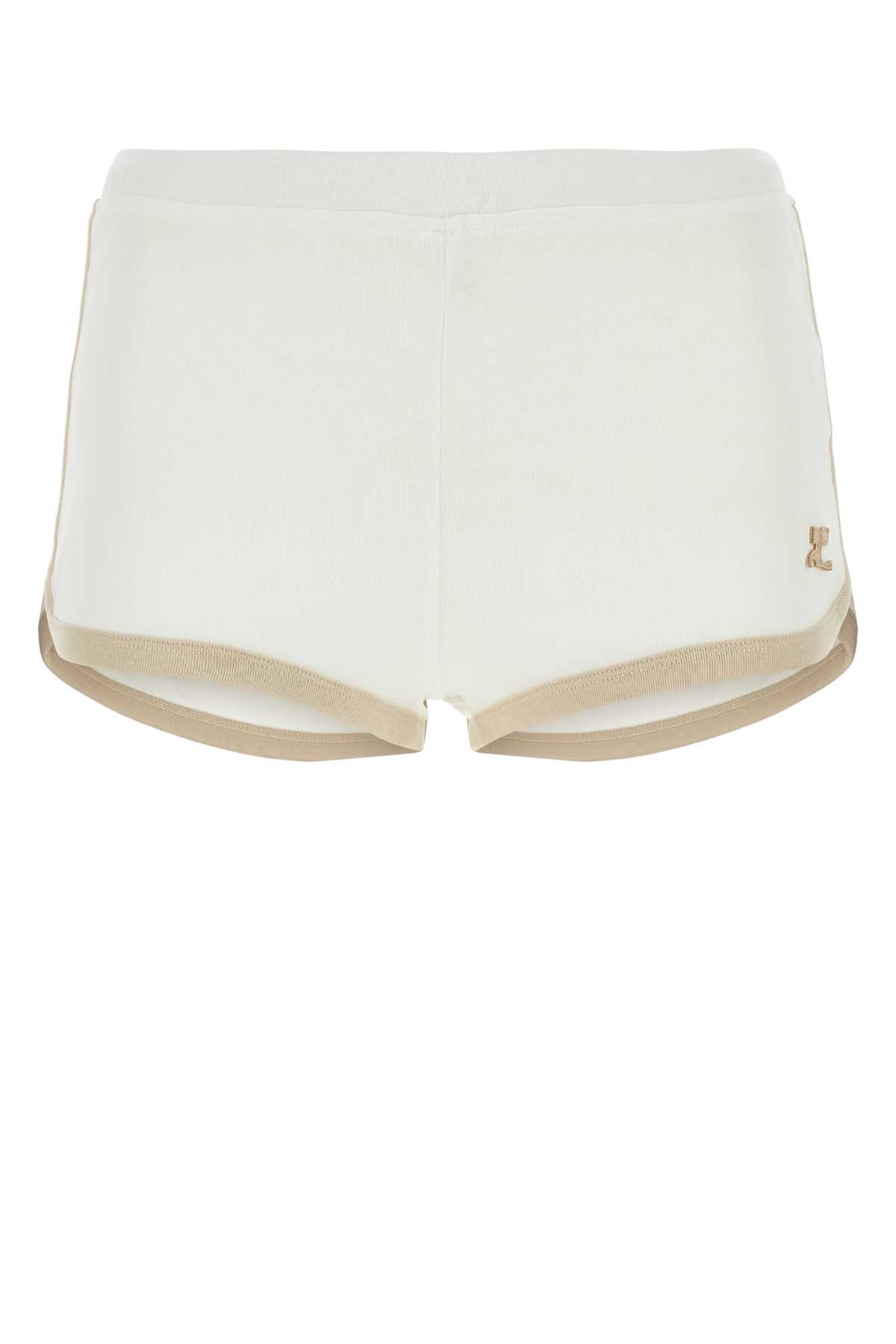 Courrèges White Cotton Shorts