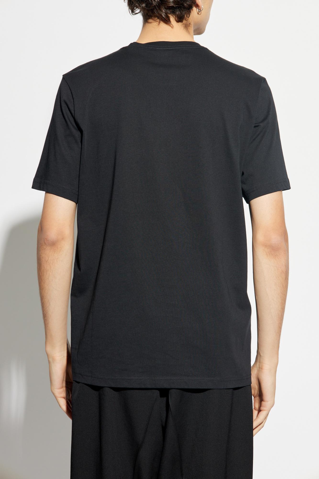 Ps By Paul Smith Graffiti Mammoth Cotton T Shirt In White