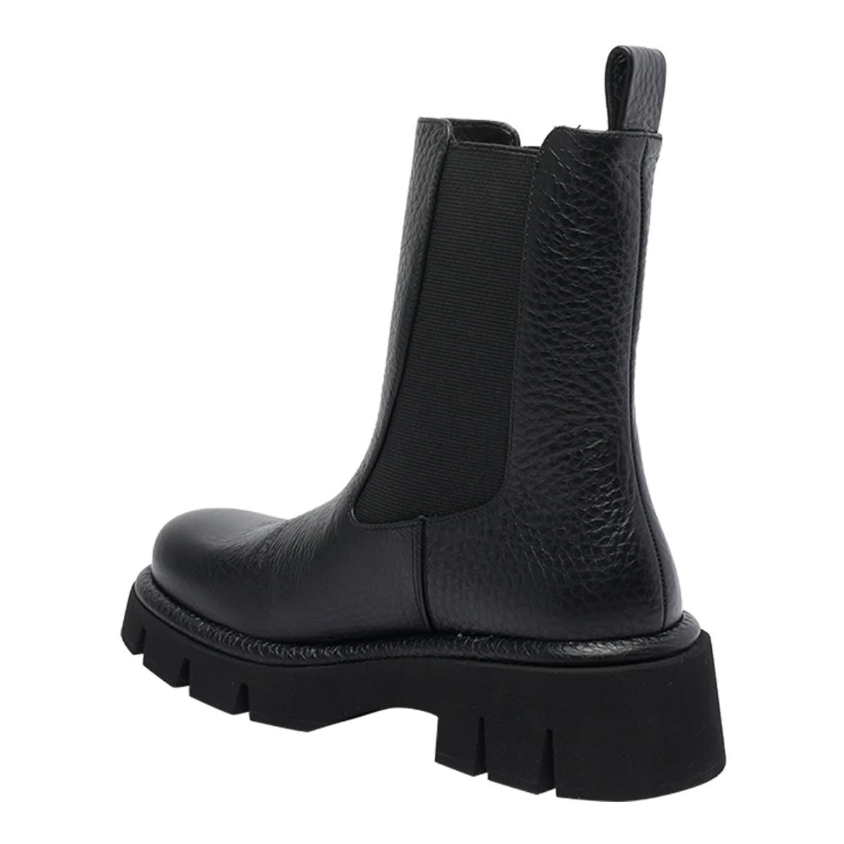 Paloma Barceló Elastic-panelled Calf Leather Boots In Black