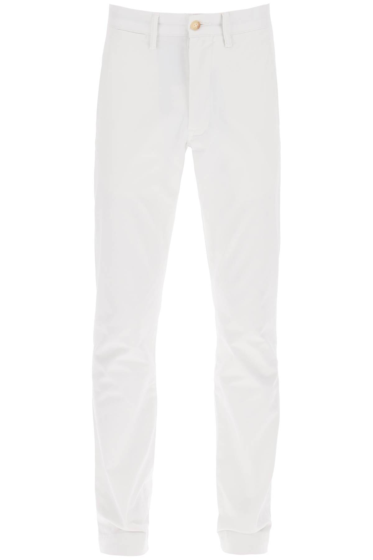 Shop Polo Ralph Lauren Chino Pants In Cotton In Deckwash White (white)
