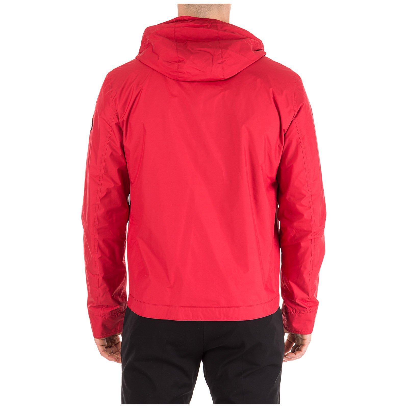 Shop Michael Kors Tech Hooded Zip Jacket In Red