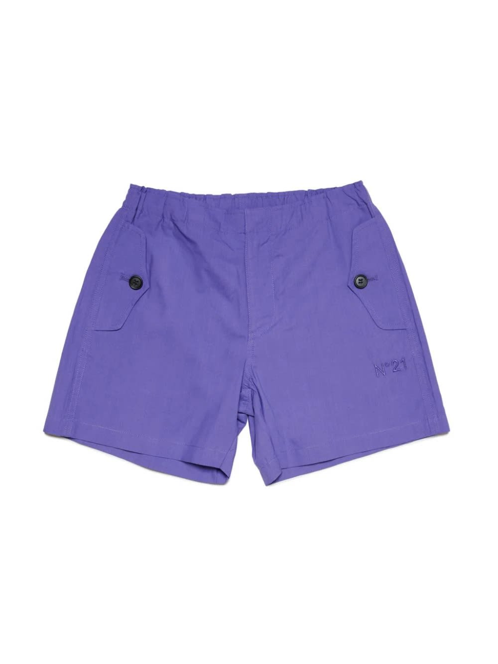 Shop N°21 Shorts Con Logo In Violet