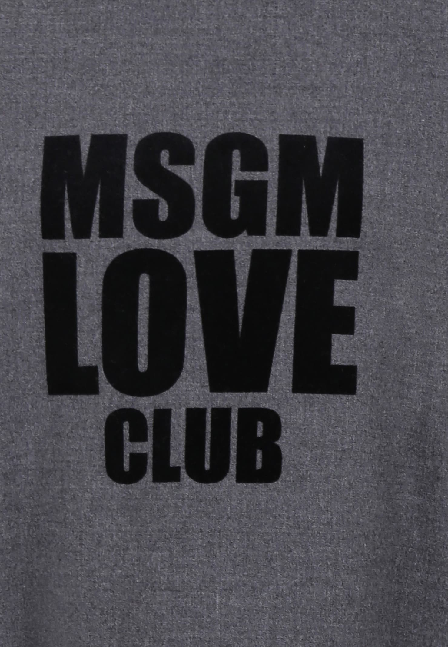 Msgm Logo-print Ruffled Dress In Gray
