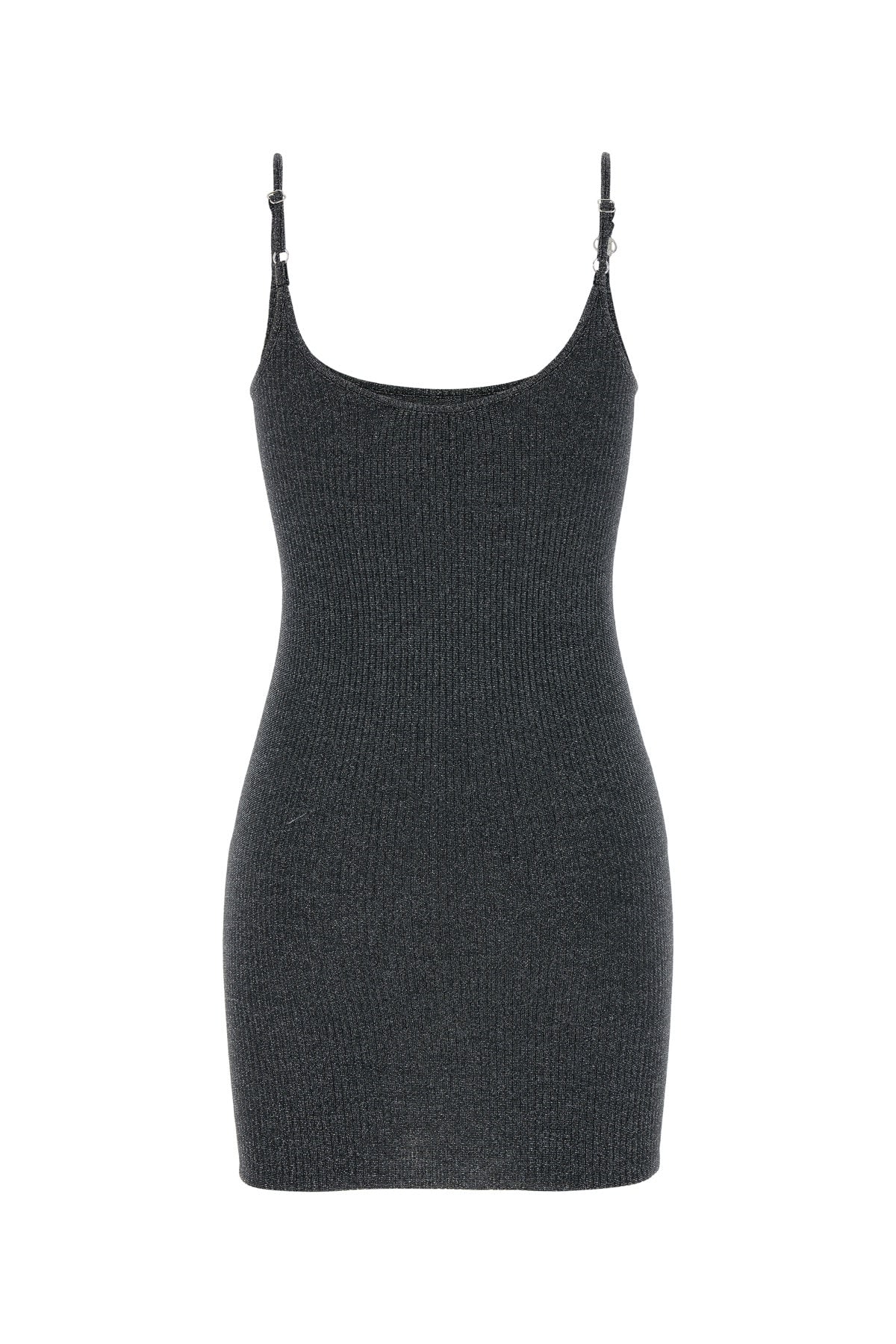 Amiri Wool Blend Mini Dress In Black