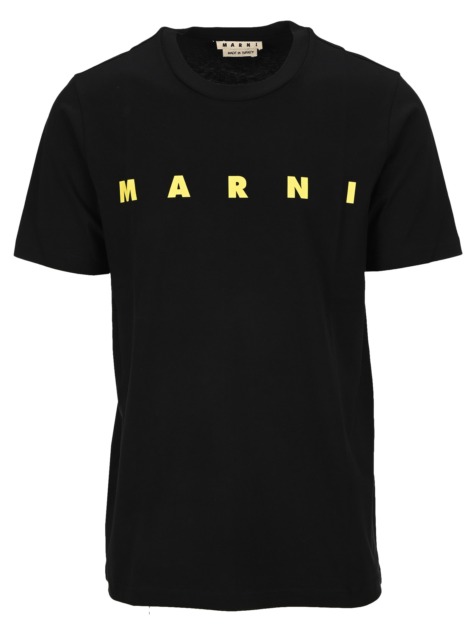 Click to view more detailed imagery on our partner's website Marni Short-sleeved Organic Jersey T-shirt In Black