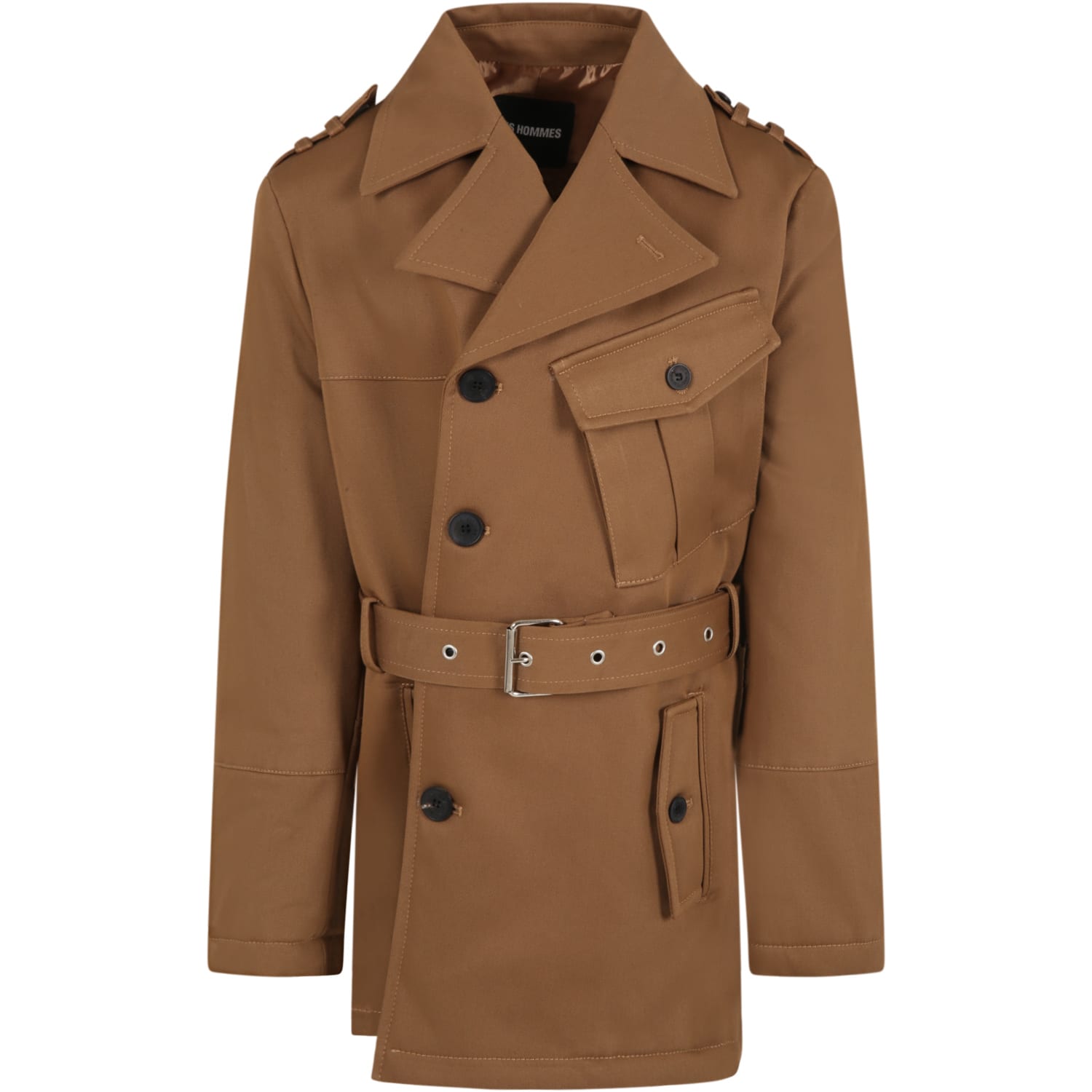 Les Hommes Brown Coat For Boy