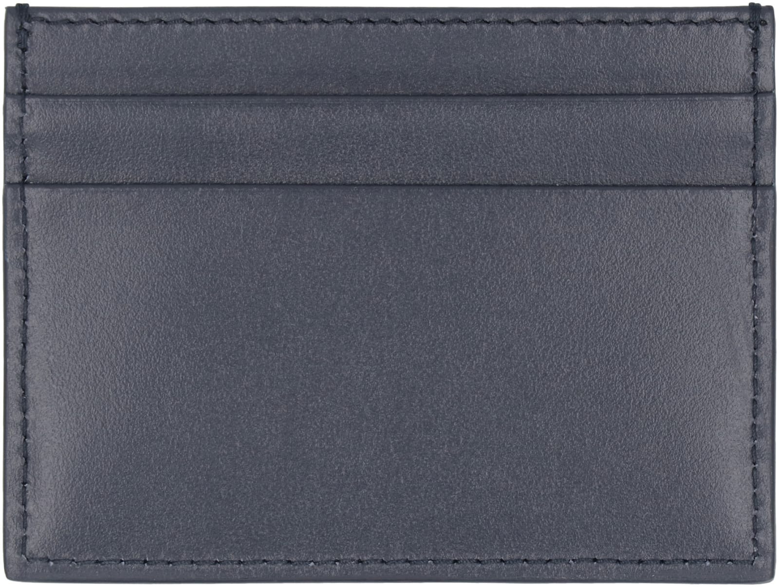 Shop Dolce & Gabbana Leather Card Holder In Blue