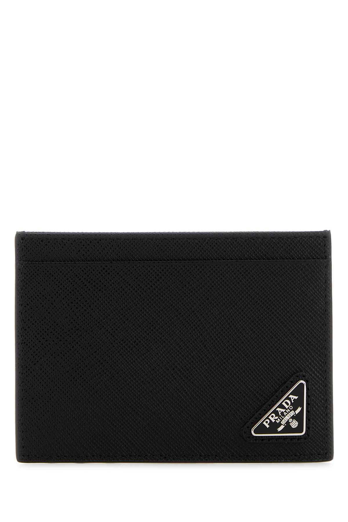 Prada Black Leather Card Holder