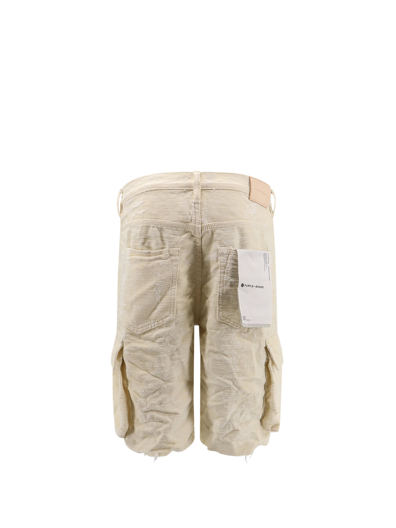 Shop Purple Brand Bermuda Shorts In White