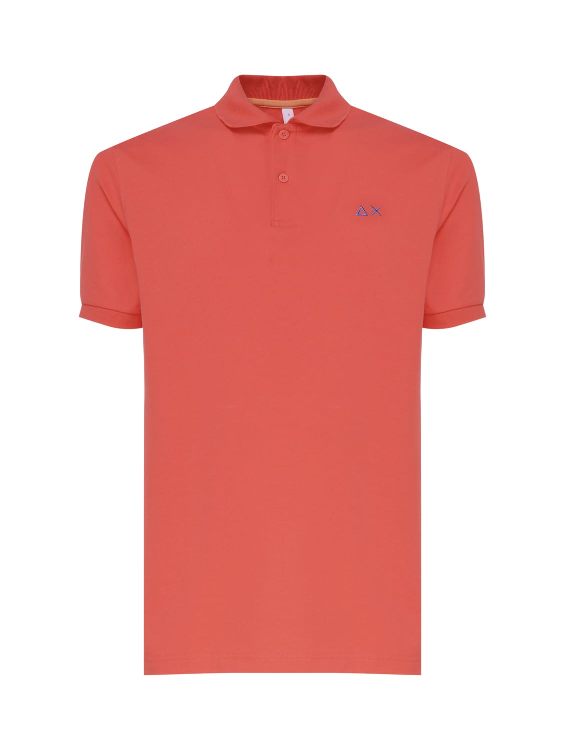 Shop Sun 68 Polo T-shirt In Cotton In Lampone