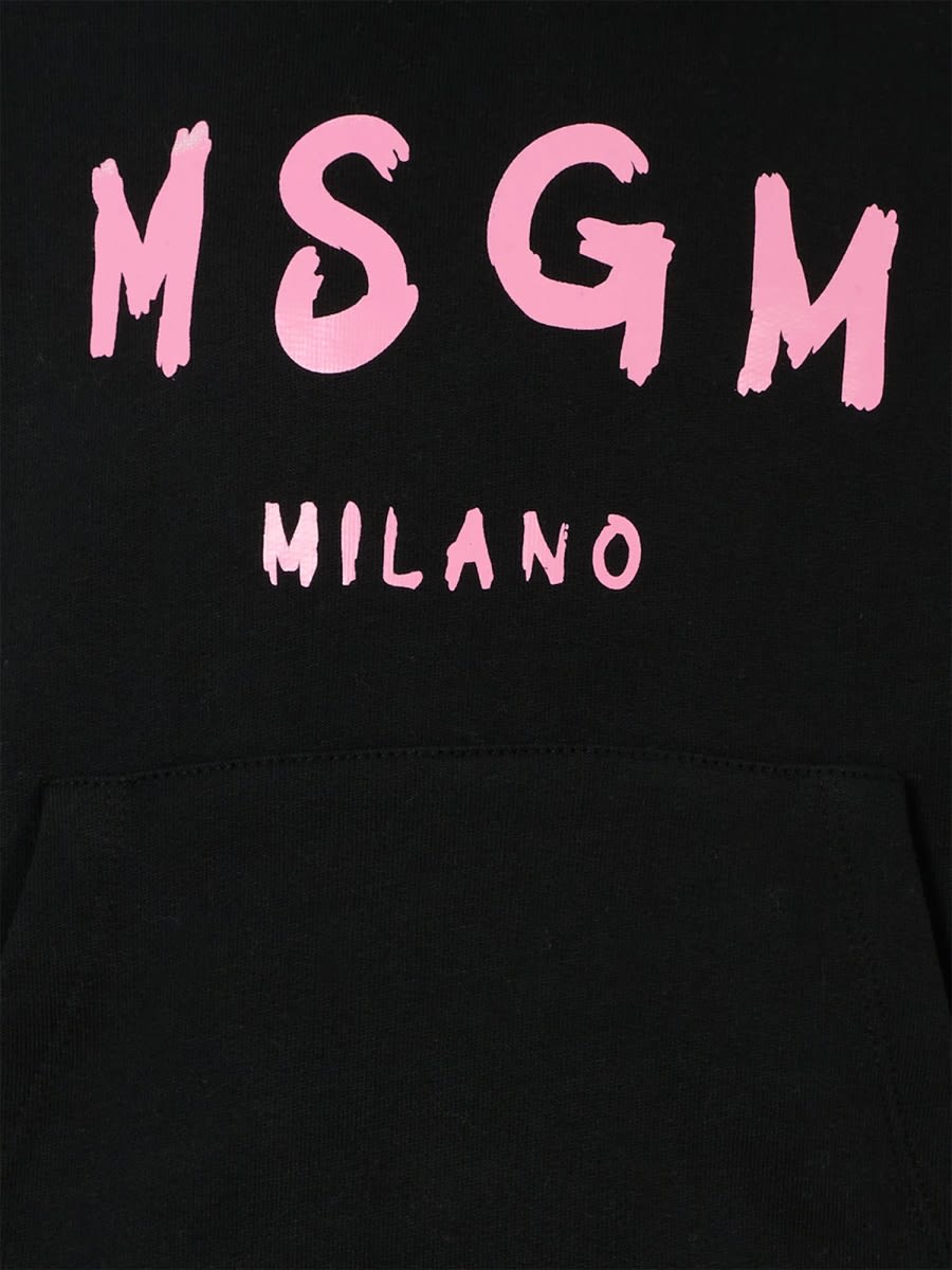 Msgm Sweatshirt With Logo In Multi