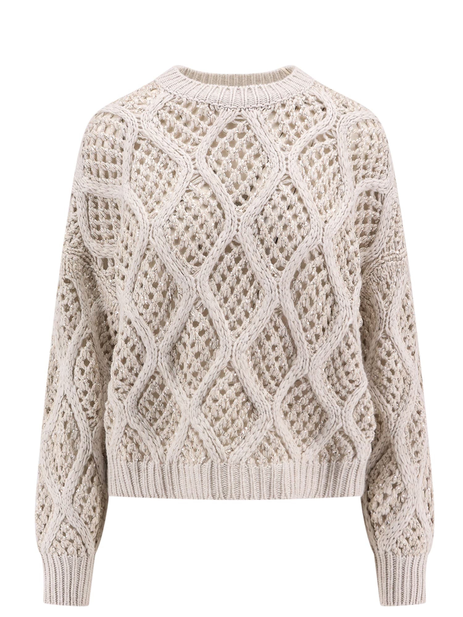 Shop Brunello Cucinelli Sweater In White