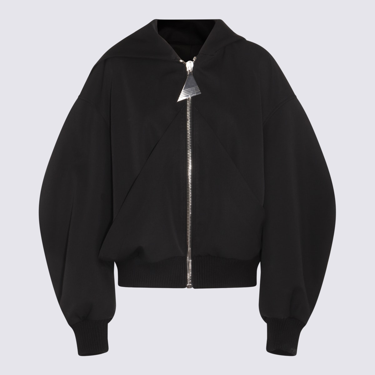Attico Black Wool Casual Jacket
