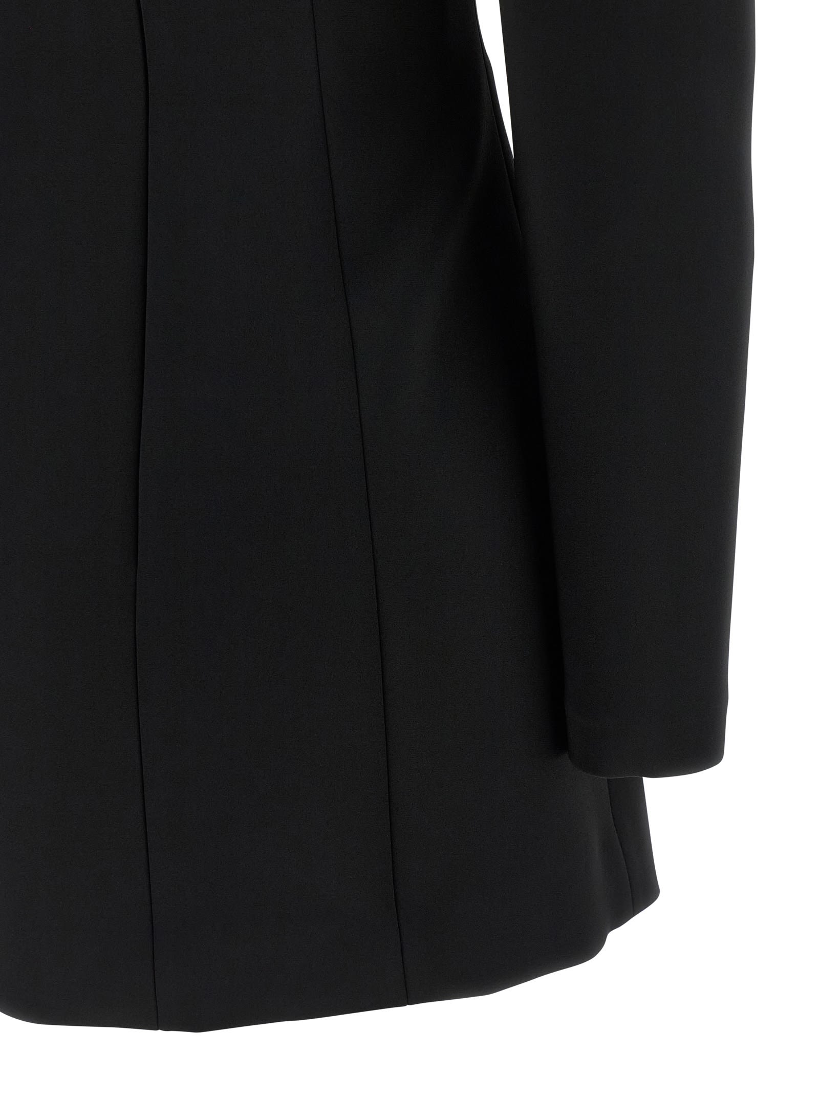 Stella Mccartney Off-the-shoulder Structured Corset Mini Dress In Black