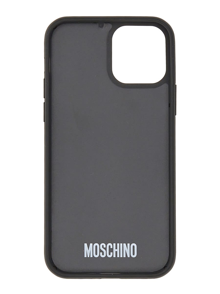 Shop Moschino Compatible With Iphone 12 Pro In Black