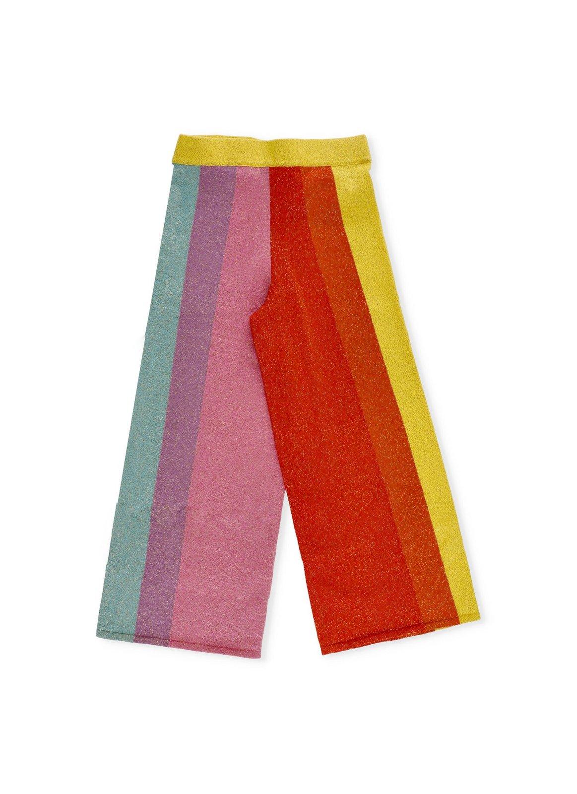 Stella McCartney Kids Stripe Detailed Wide Leg Trousers