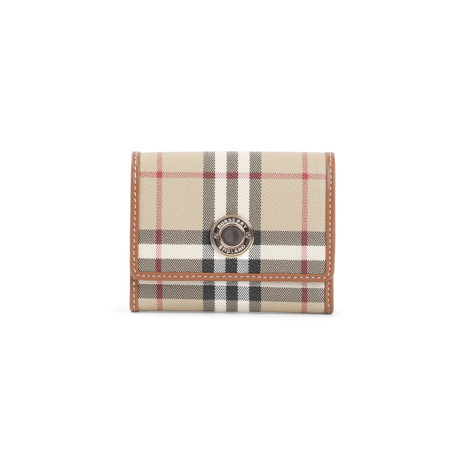 Shop Burberry Lancaster Wallet In Archive Beige