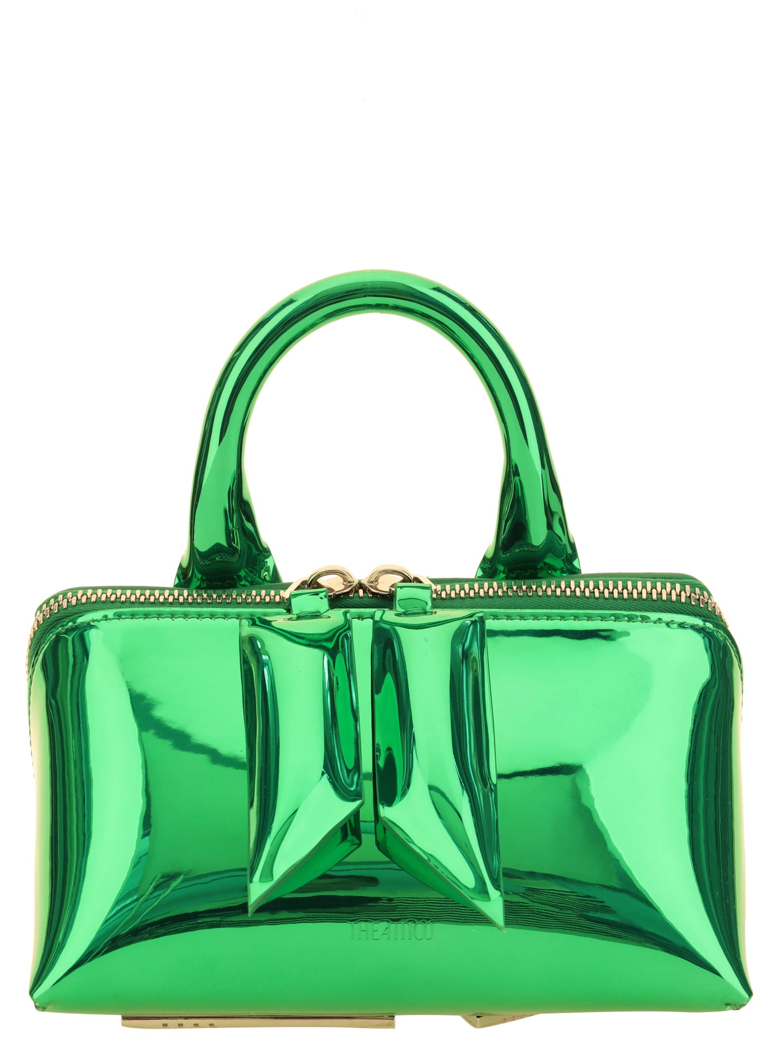 Shop Attico Mini Friday Handbag In Green
