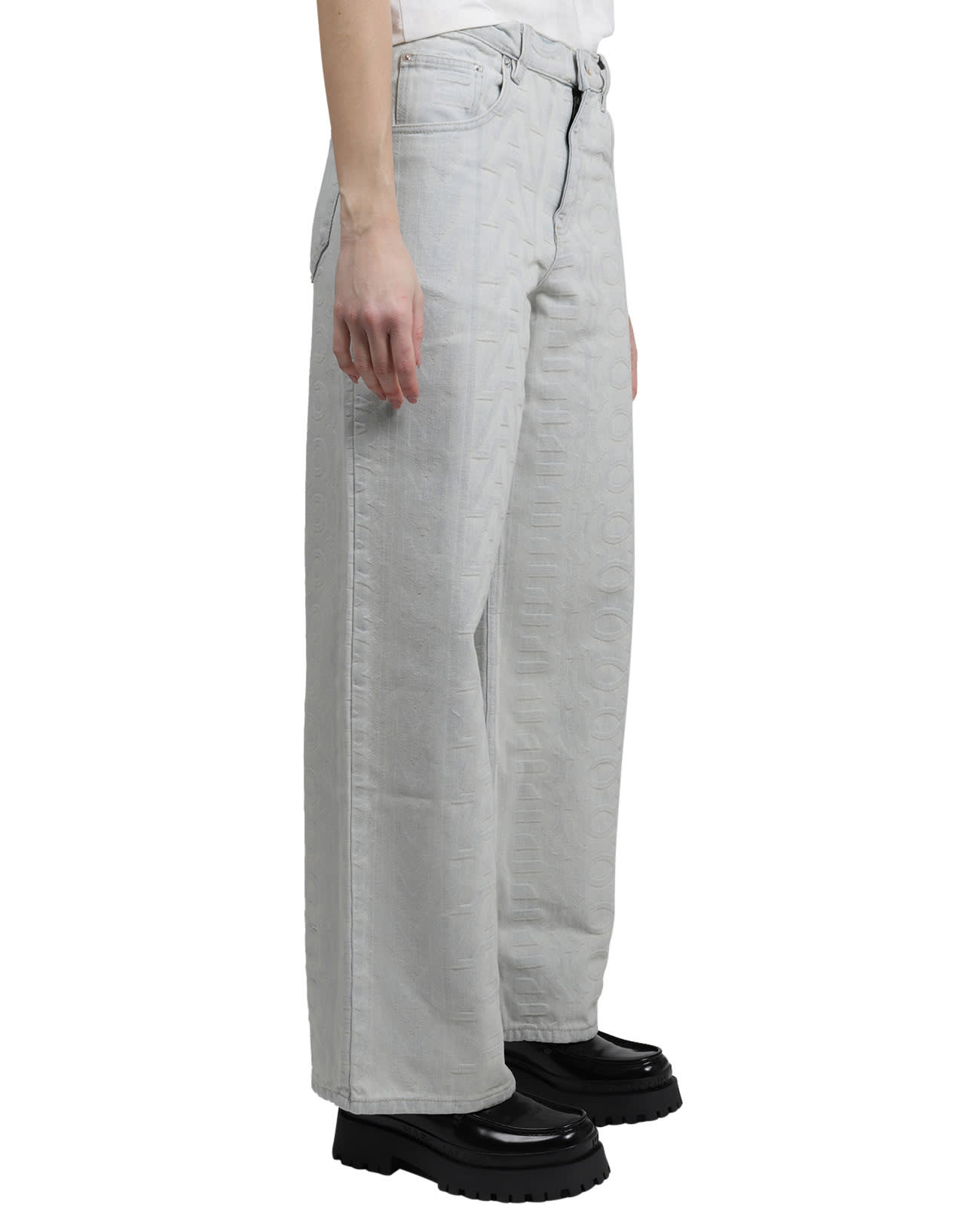 Shop Marc Jacobs Denim Monogram Pants