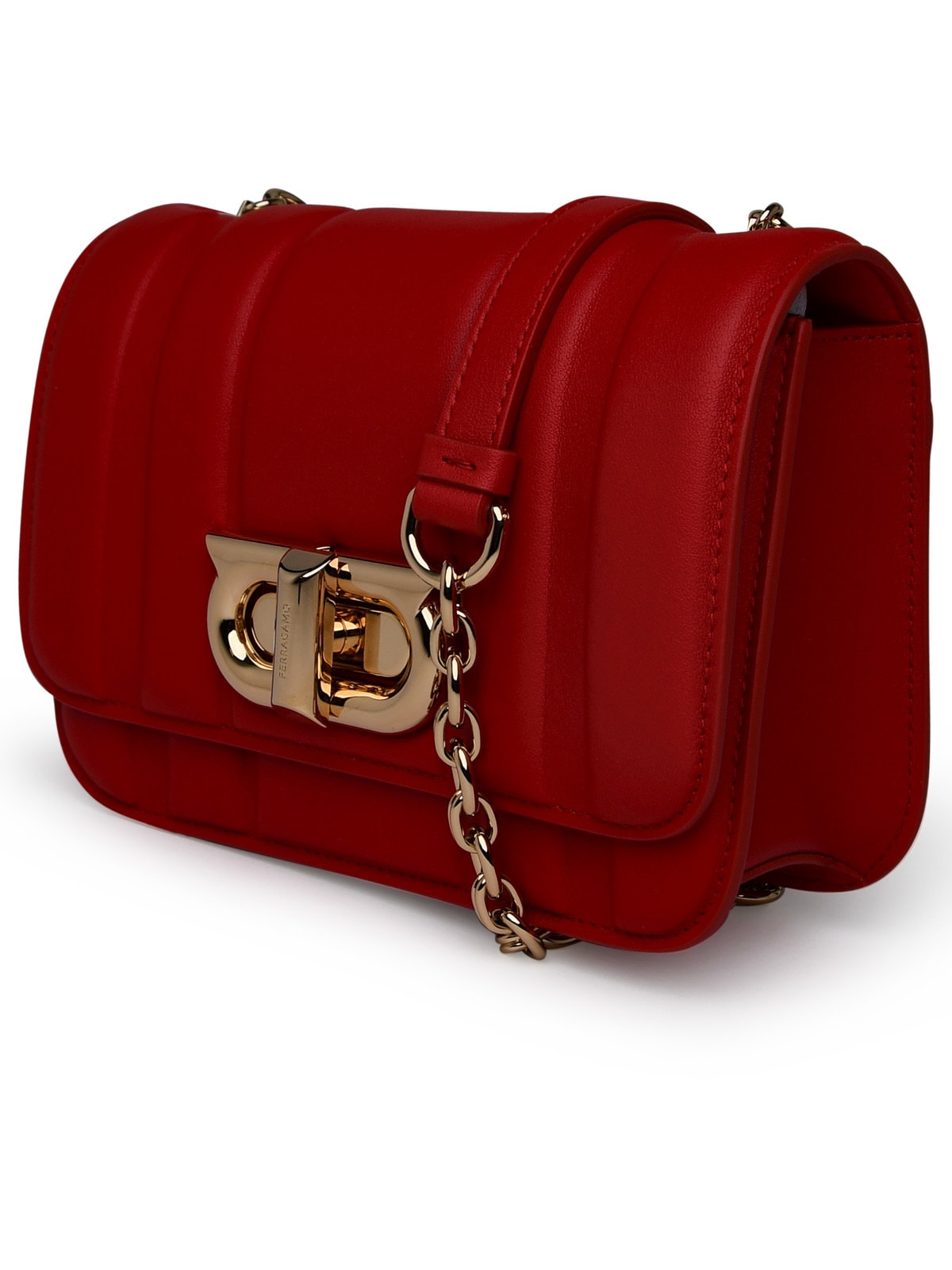 Shop Ferragamo Red Leather Bag