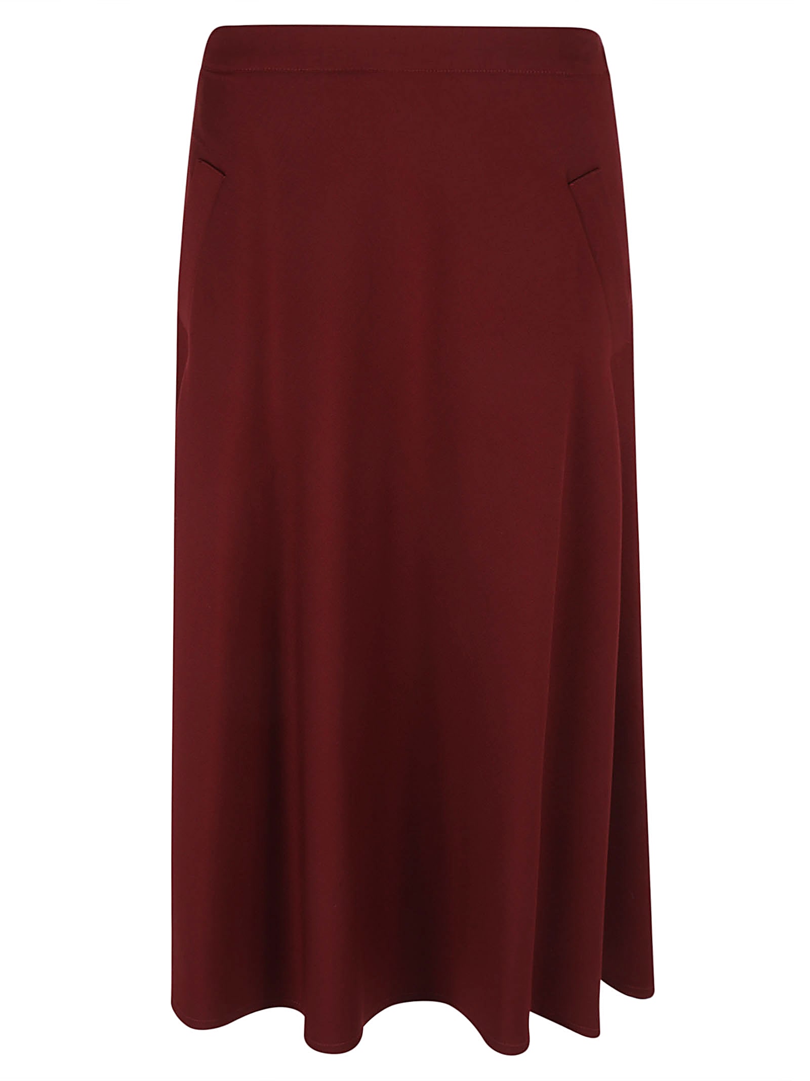 Shop True Royal Side Zip Skirt In Bordeaux