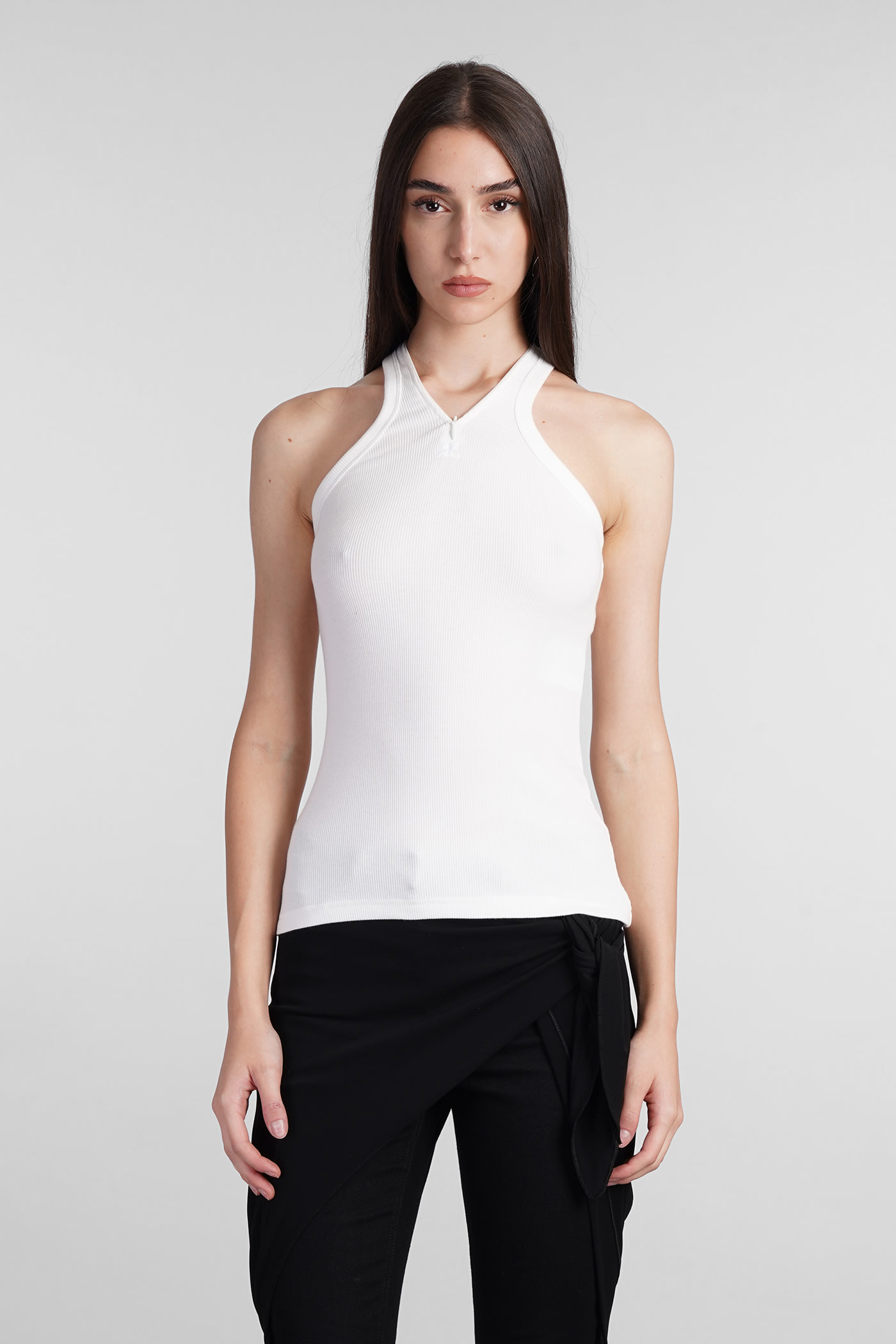 Shop Courrèges Topwear In White Cotton