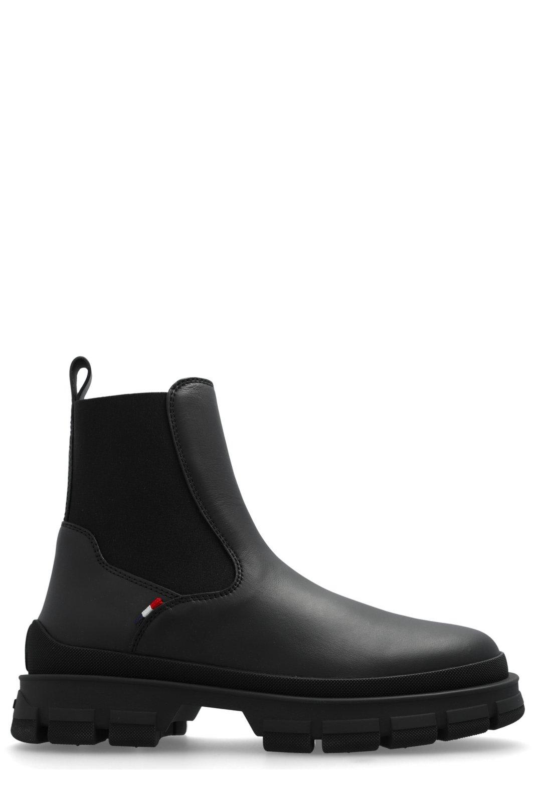 Shop Moncler Hevea Chelsea Boots In Black