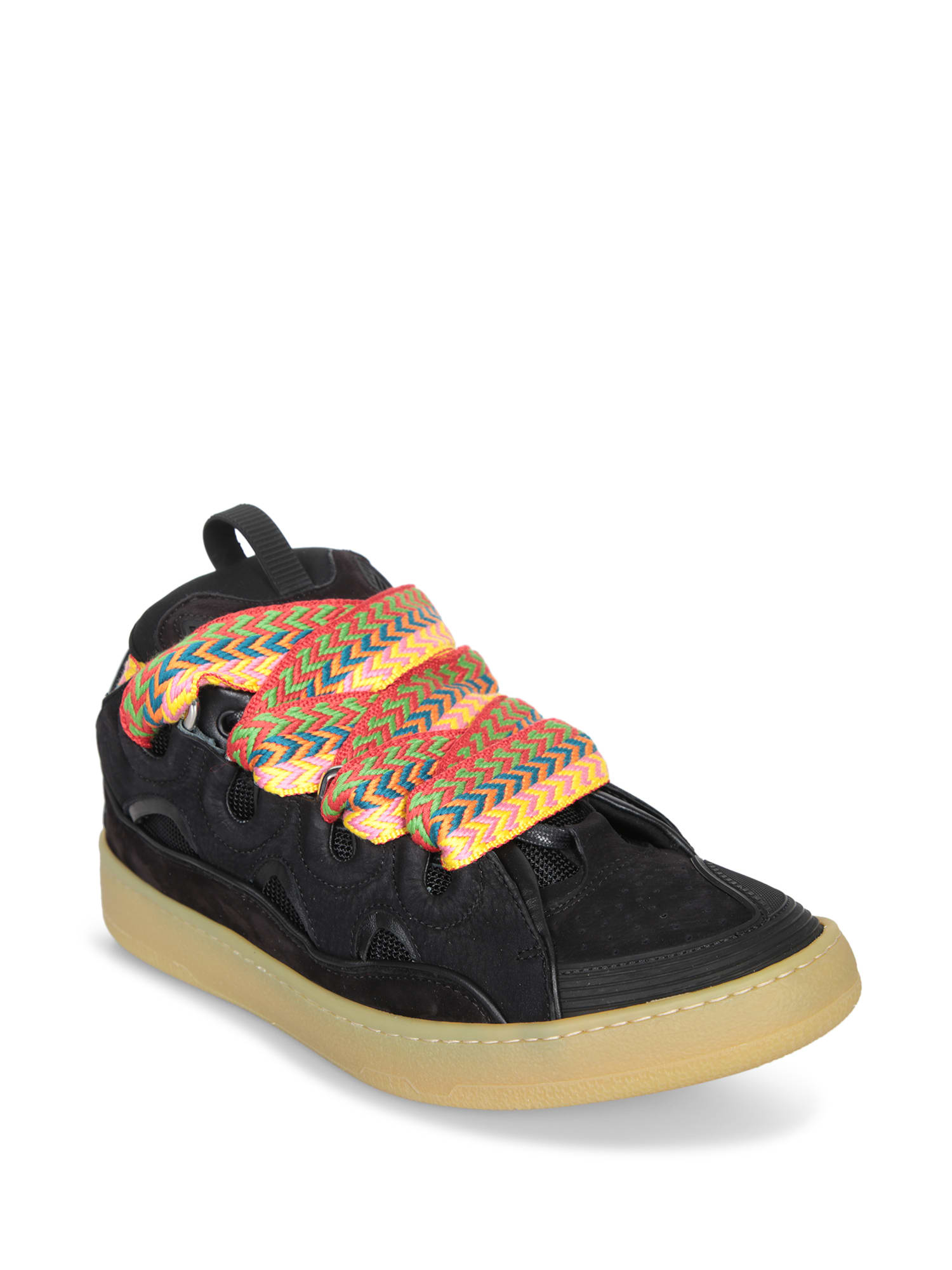 Shop Lanvin Black Curb Sneakers