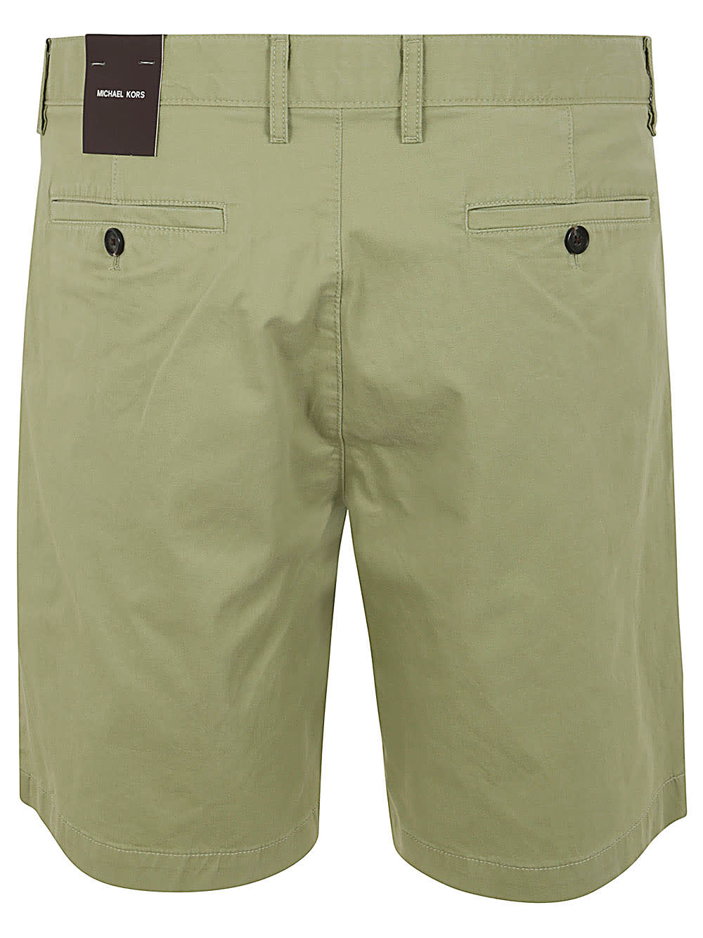 Michael Kors Stretch Cotton Short In Light Sage