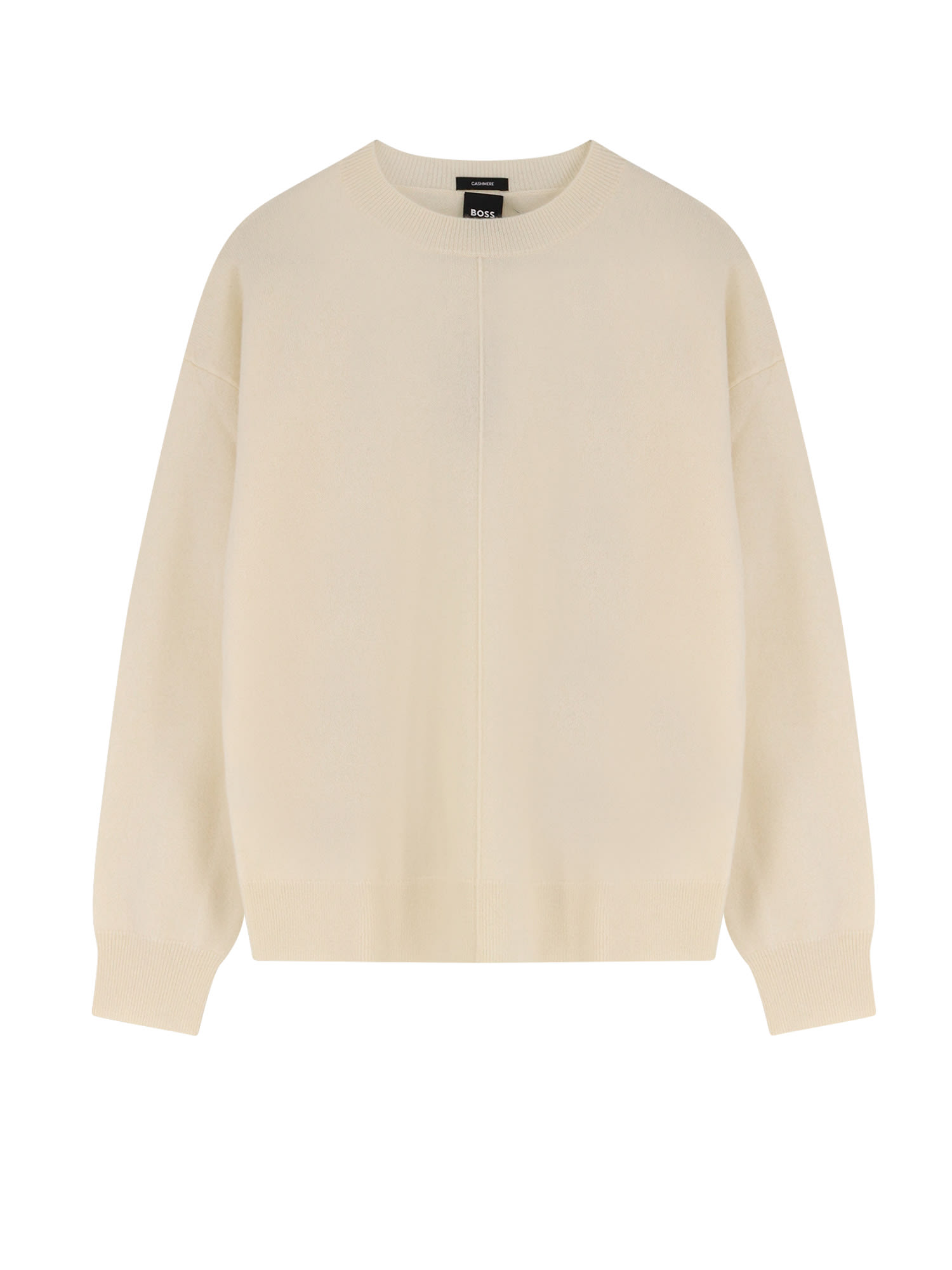 Hugo Boss Fascona Cashmere Sweater In White