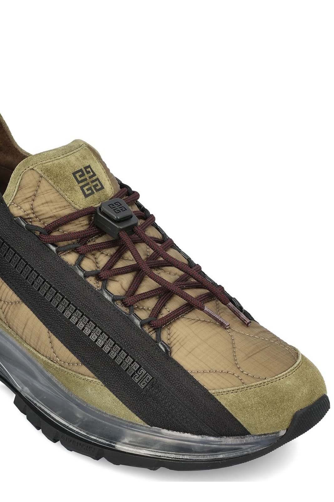 Shop Givenchy Spectre Runner Sneakers In Khaki/black