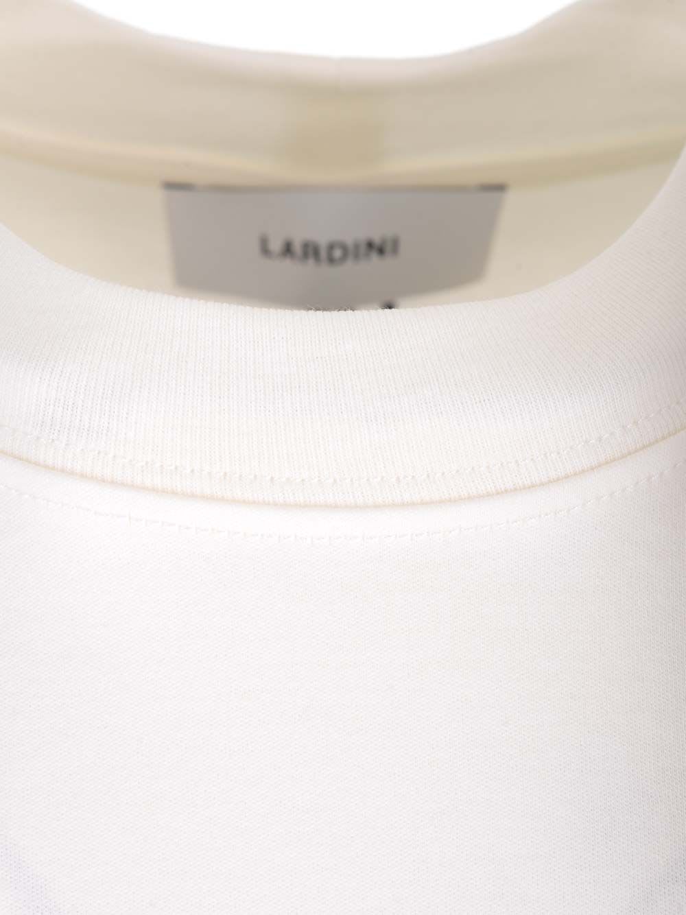 Shop Lardini Crew Neck T-shirt In White