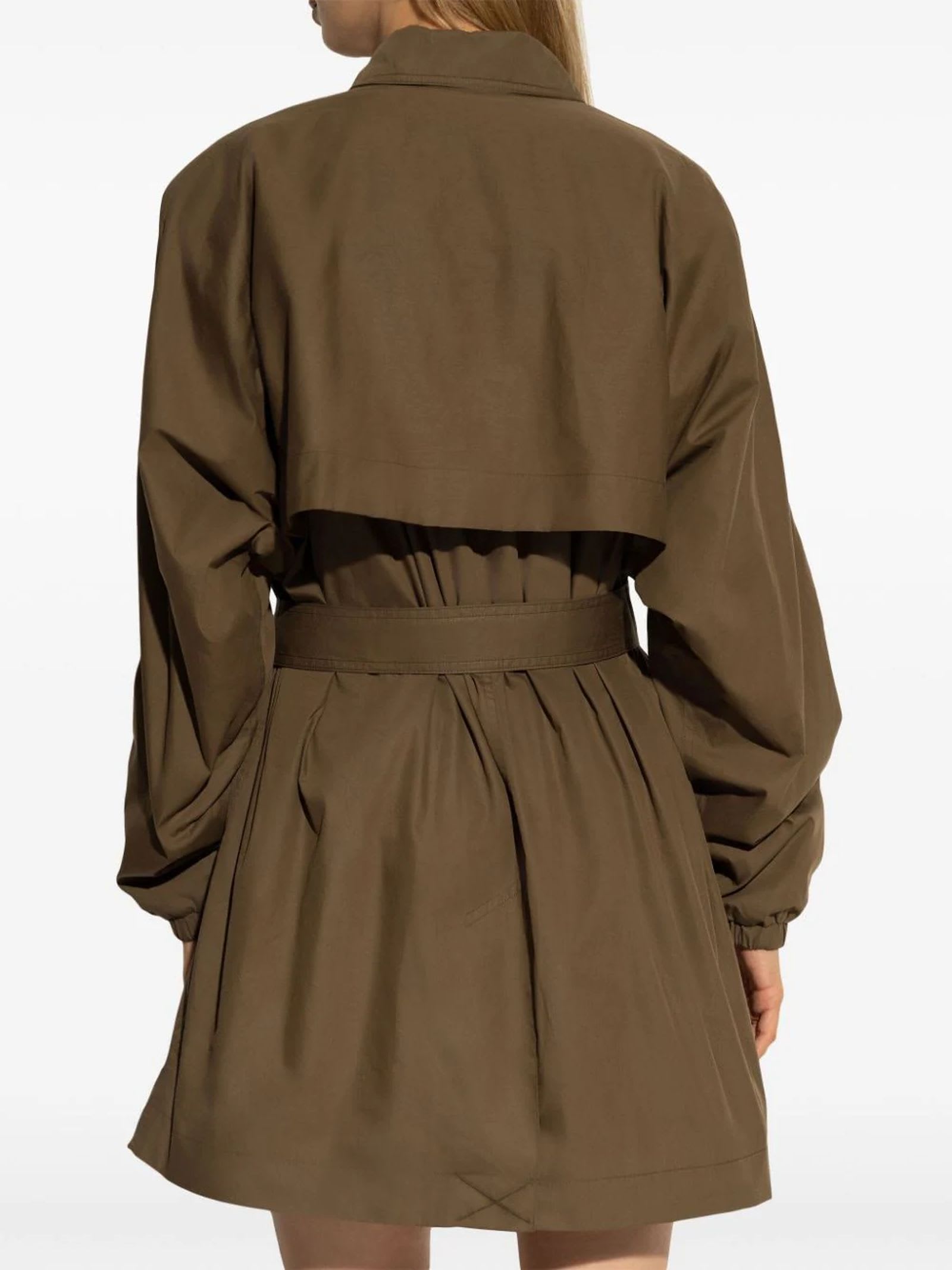 Shop Marant Etoile Carlota Double-breasted Trench Coat In Brown