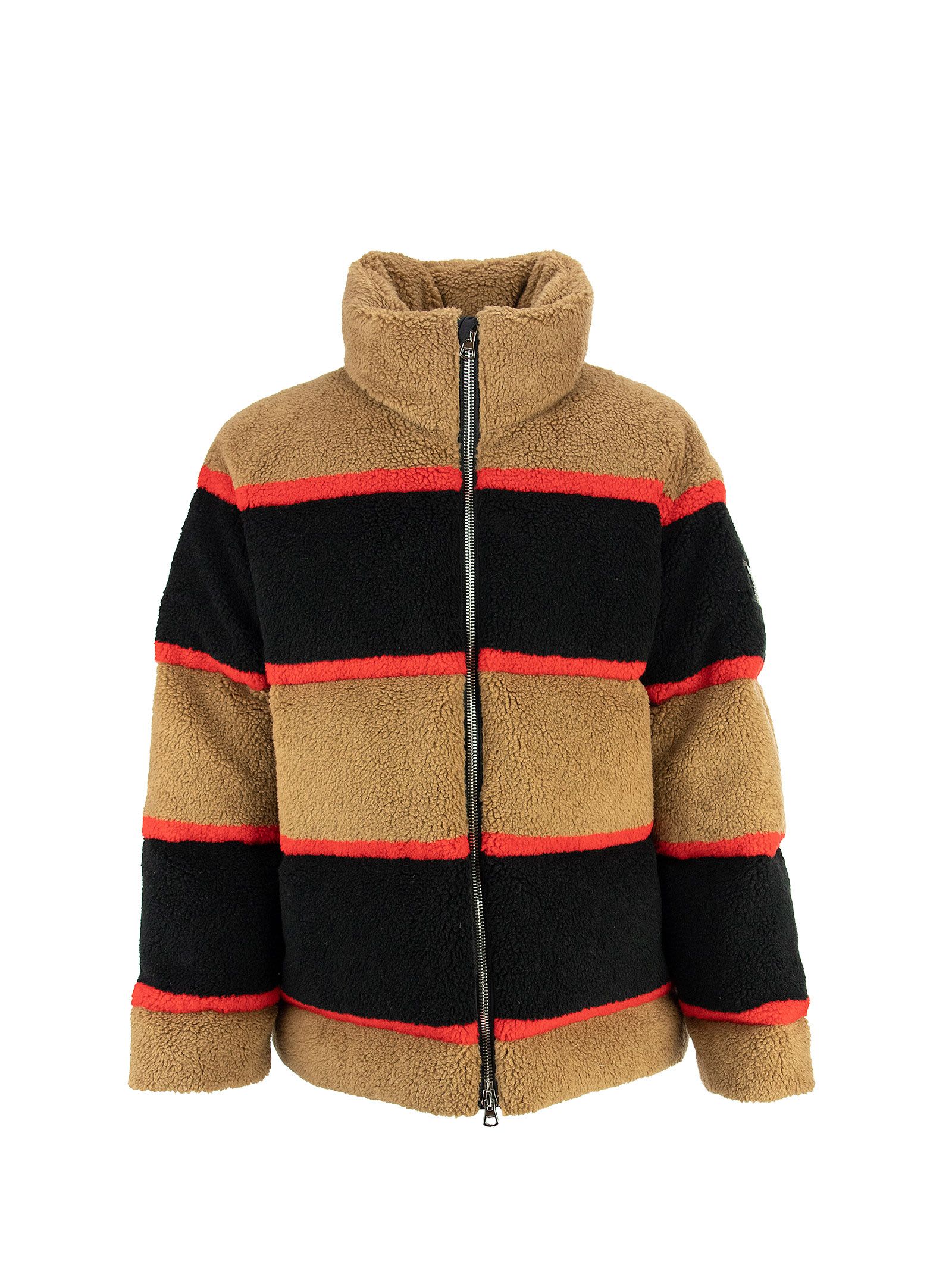 Burberry Bradfield - Colour Block Fleece Jacquard Puffer Jacket