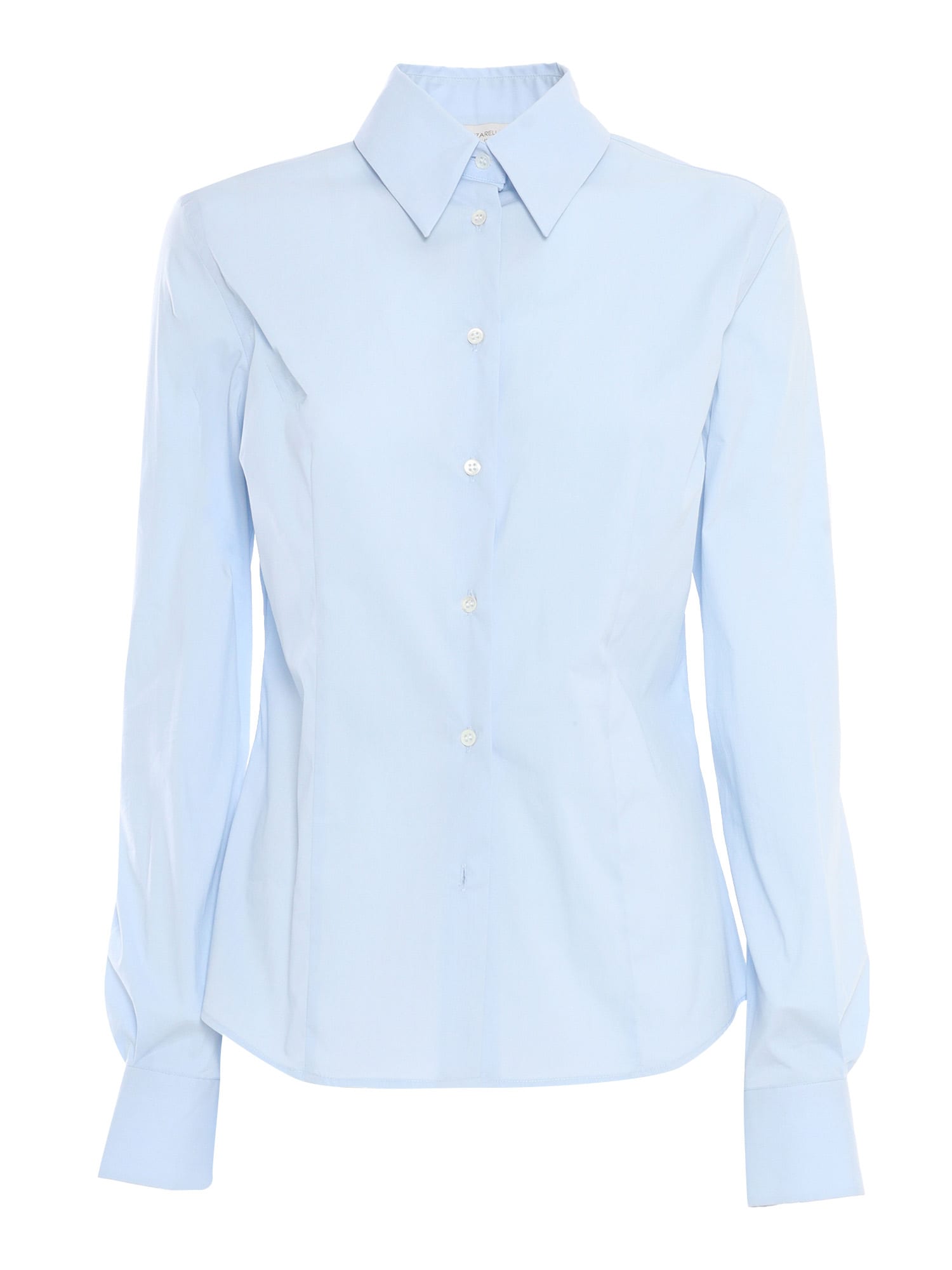 Mazzarelli Clio Cotton Shirt In Light Blue