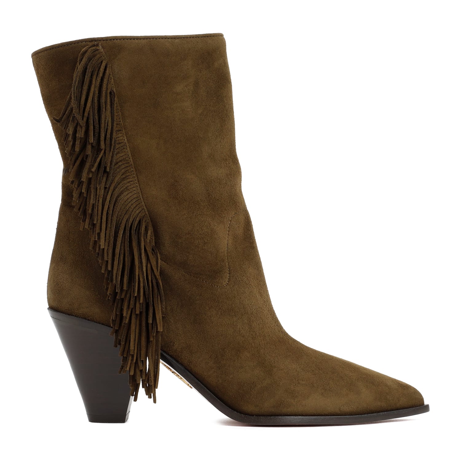 Shop Aquazzura Aquazzurra Marfa 70 Boots In Moss Green