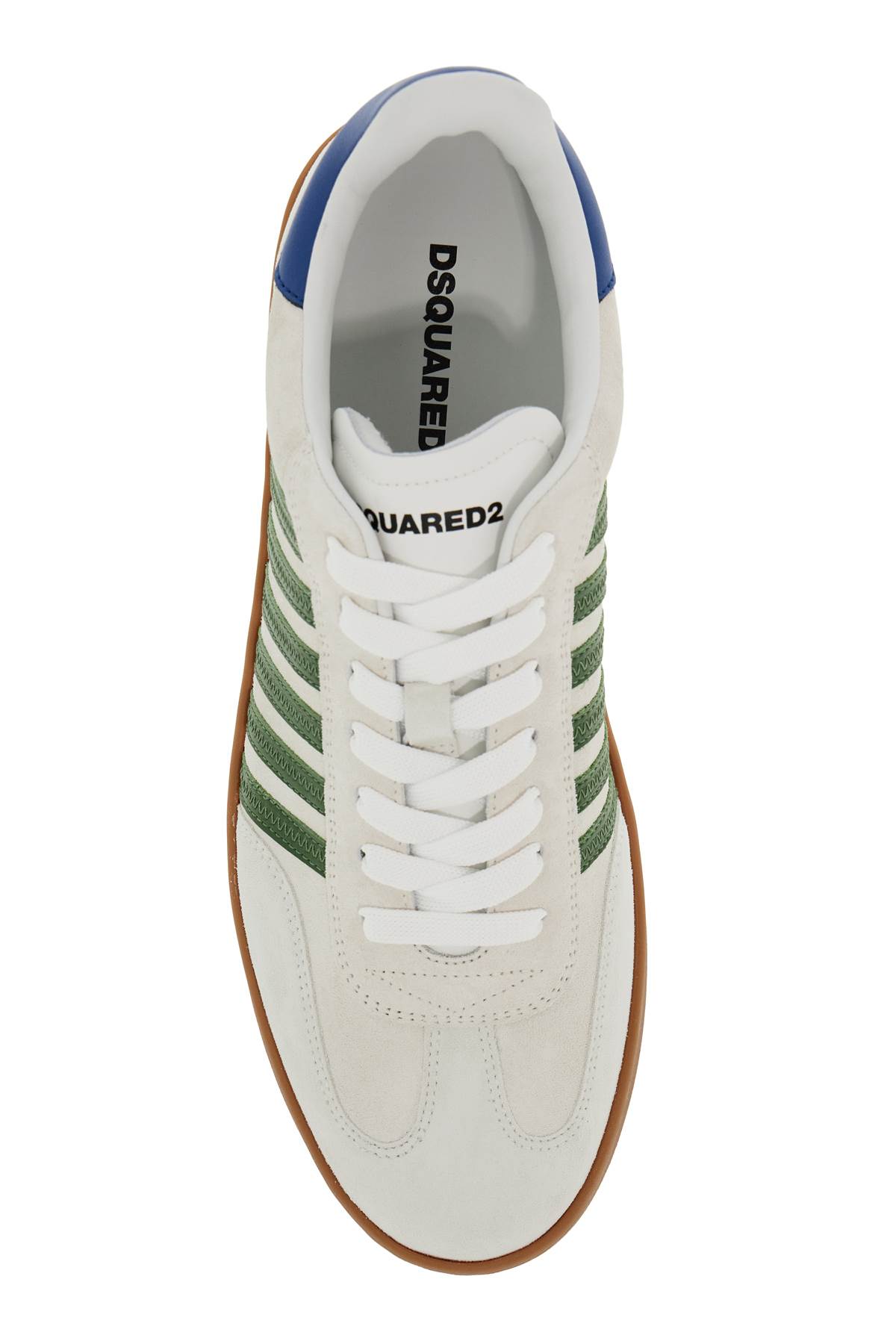 Shop Dsquared2 Boxer Sneakers In Bianco+verde+azzurro