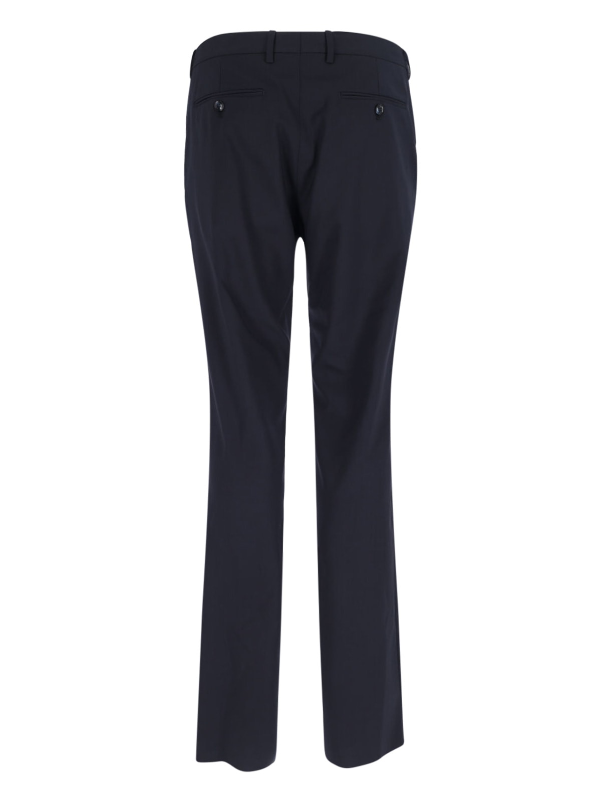 Giorgio Armani Navy Virgin Wool Tailored Suit In Blue