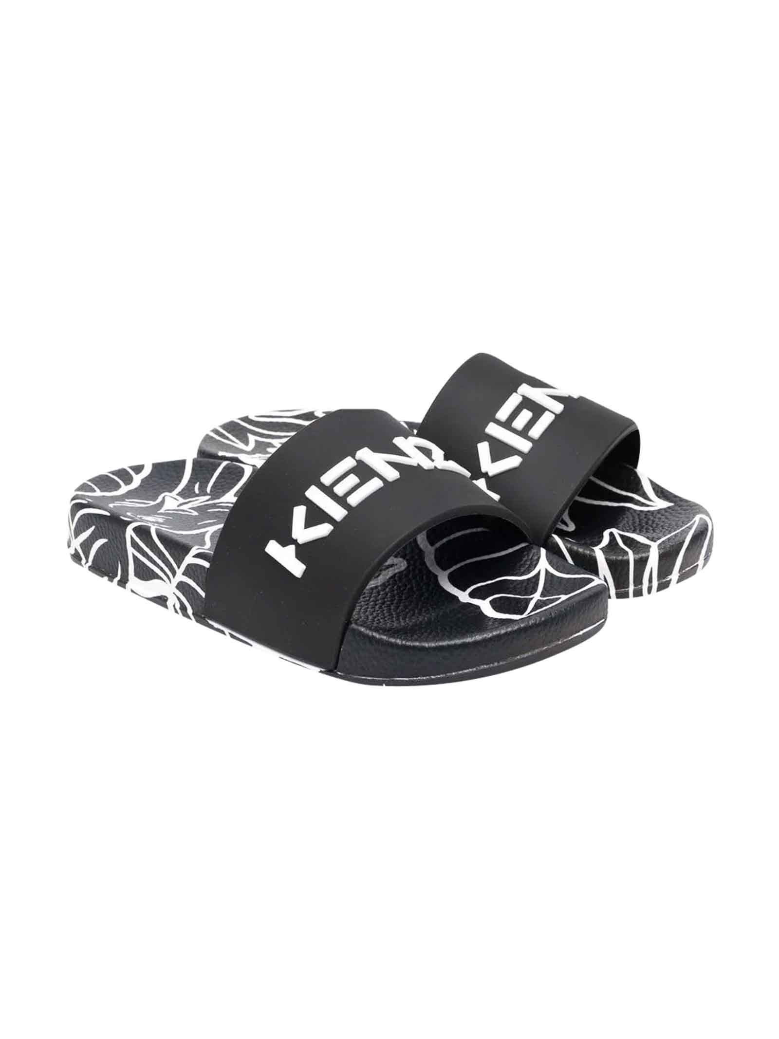 Kenzo Kids Black Sandals Unisex