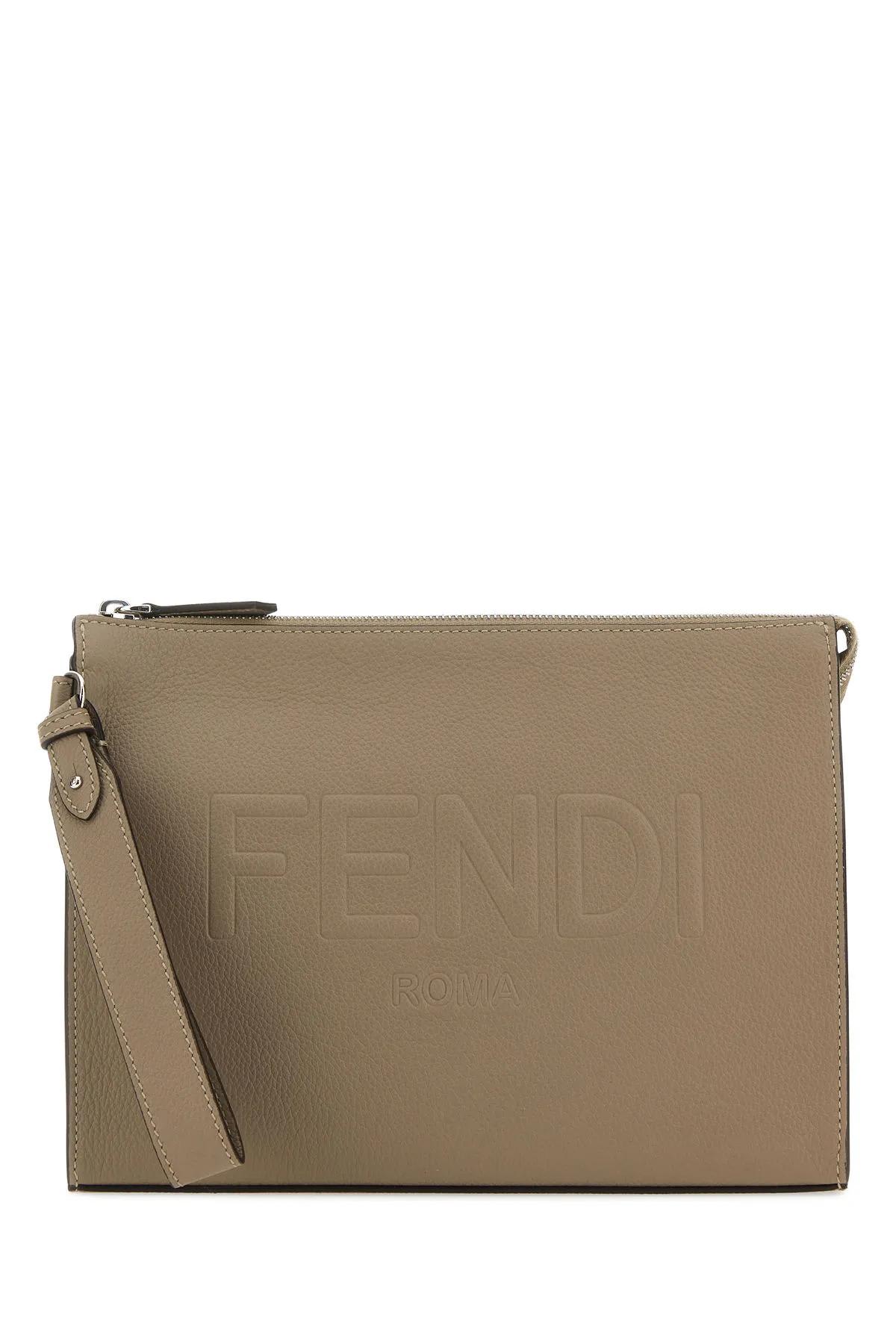 Fendi Leather Clutch