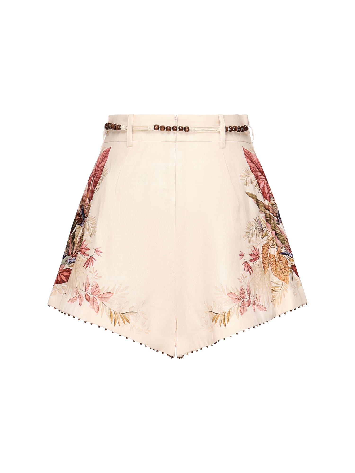 Zimmermann Ascension Linen Shorts In White