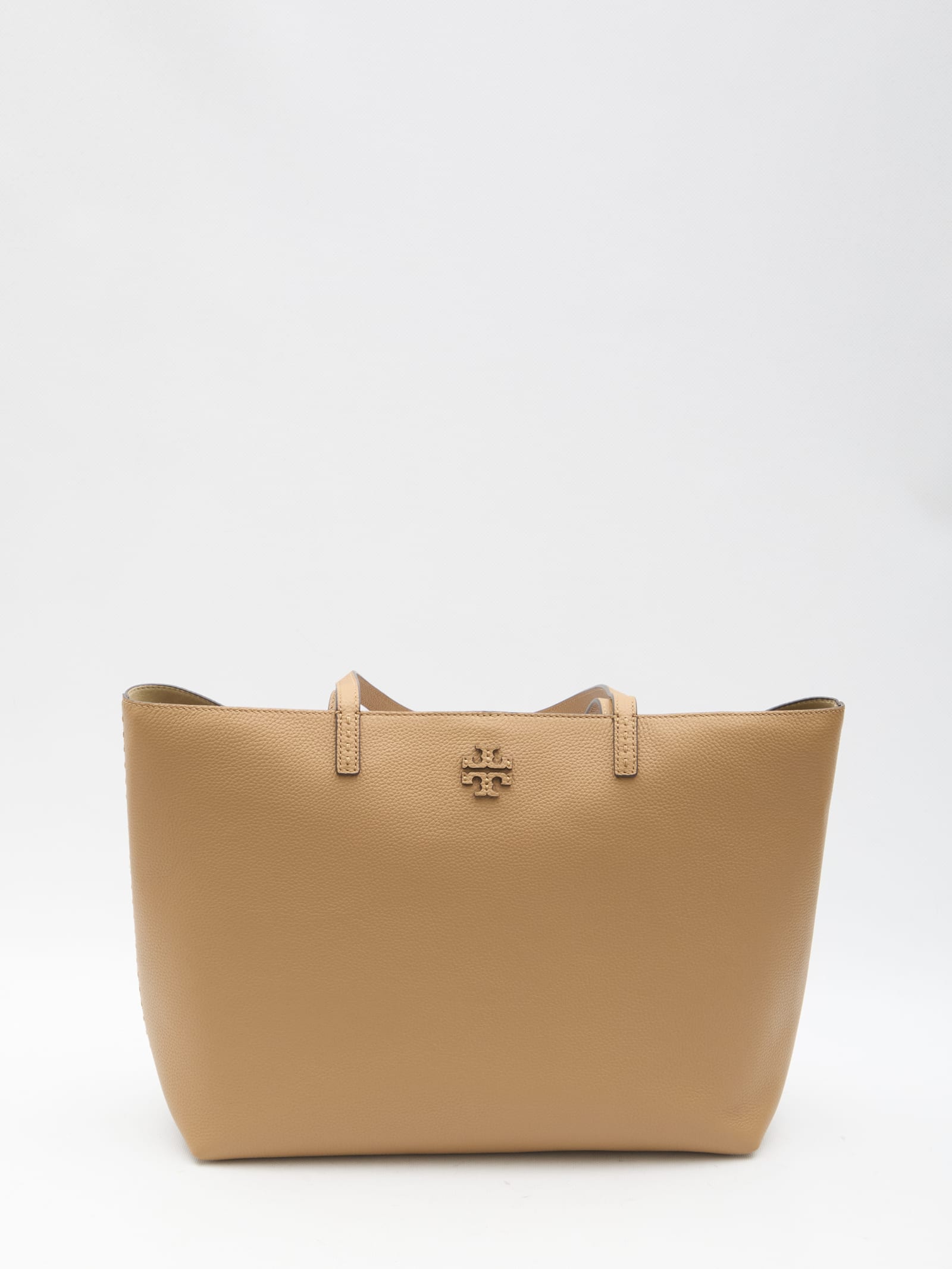 Shop Tory Burch Mcgraw Tote Bag In Brown