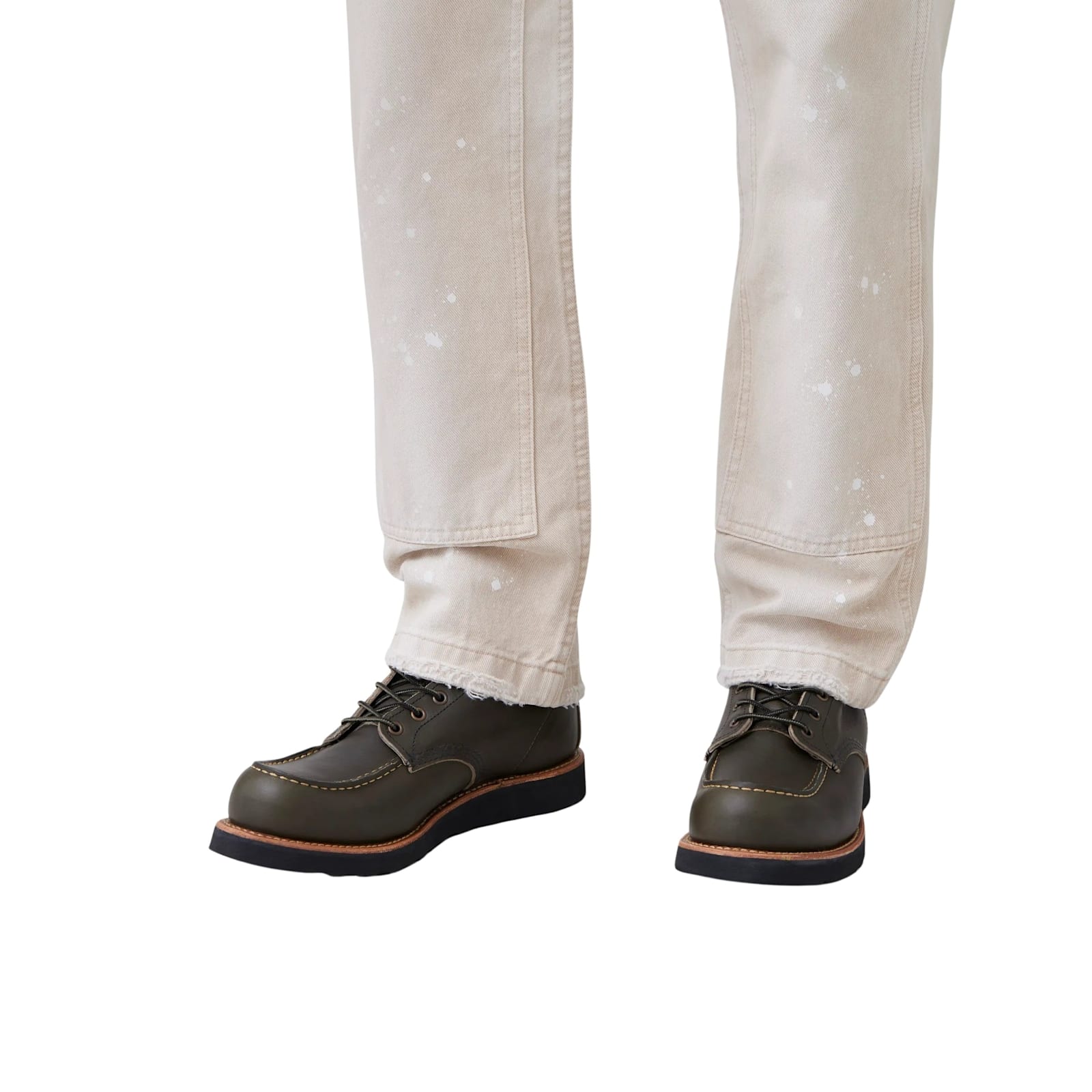 Red Wing Olive Green Leather Ankle Boots In Brown